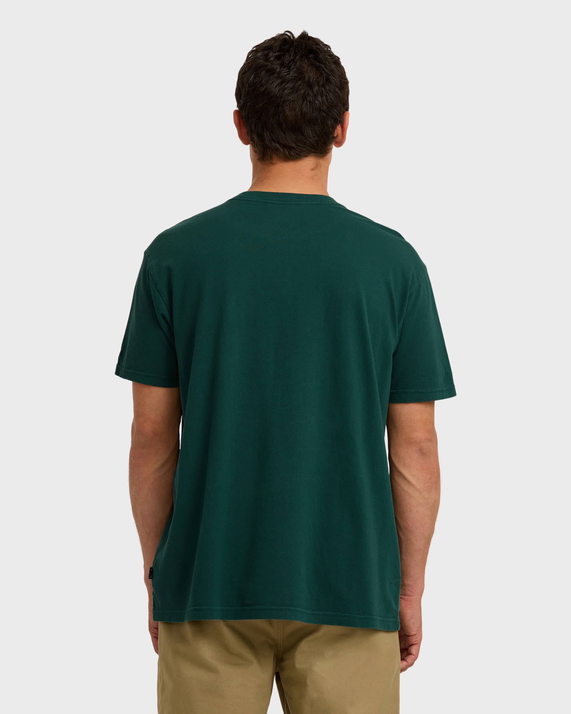 Essential Premium Wave Wash T-Shirt - Forest - Image 5