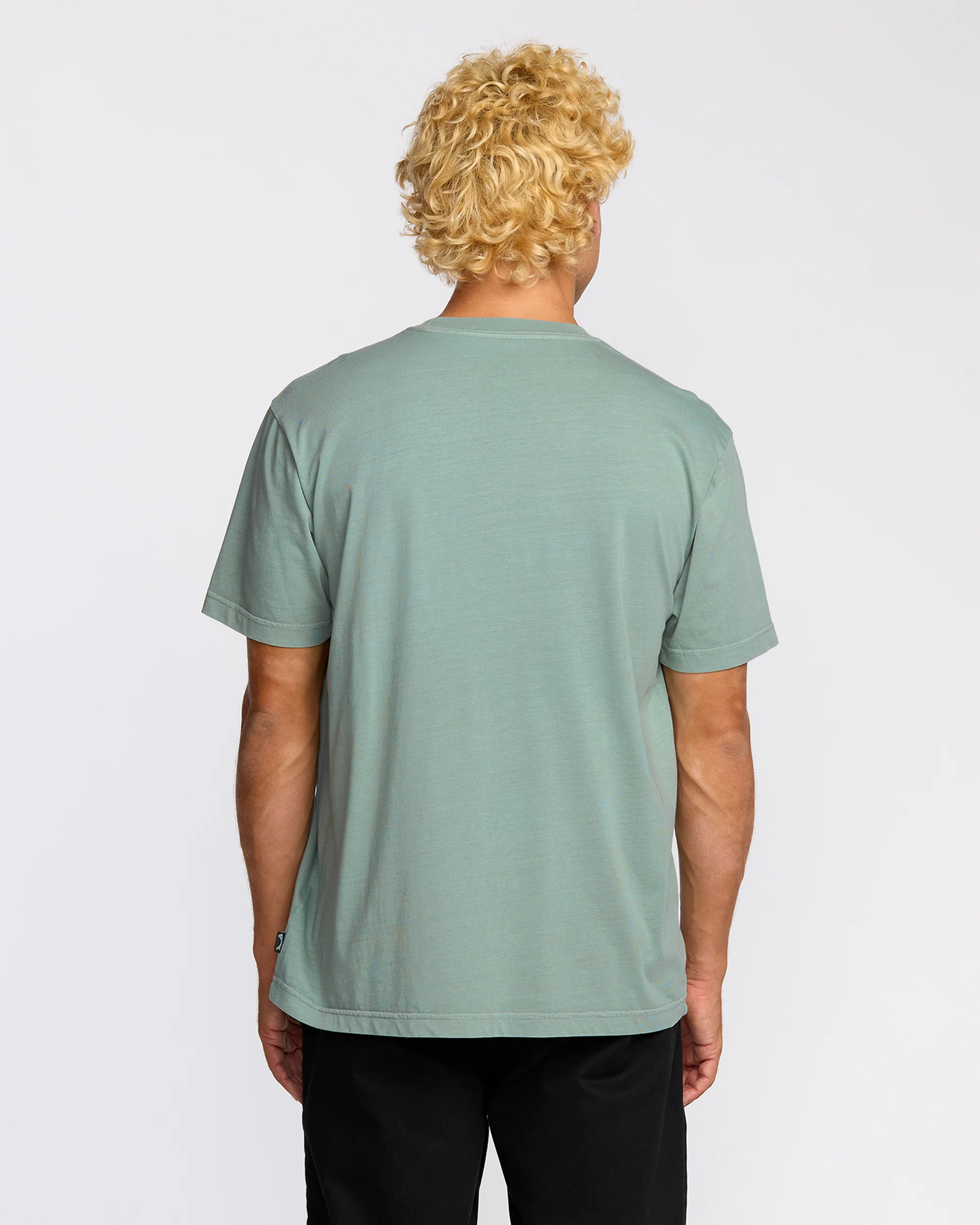Essential Premium Wave Wash T-Shirt - Mineral Blue - Image 2