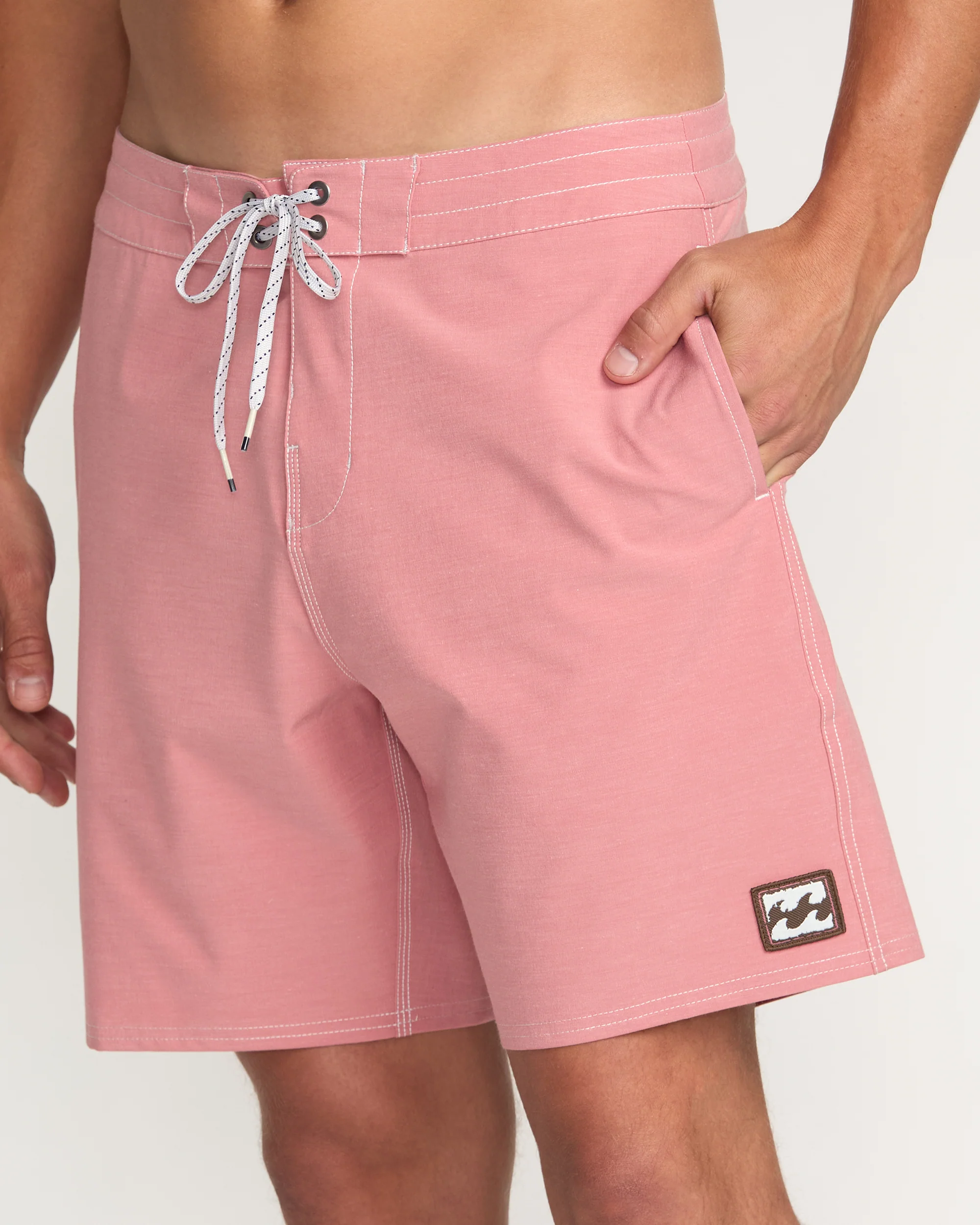 Every Other Day Lo Tide 18" Boardshorts - Dusty Rose - Image 8