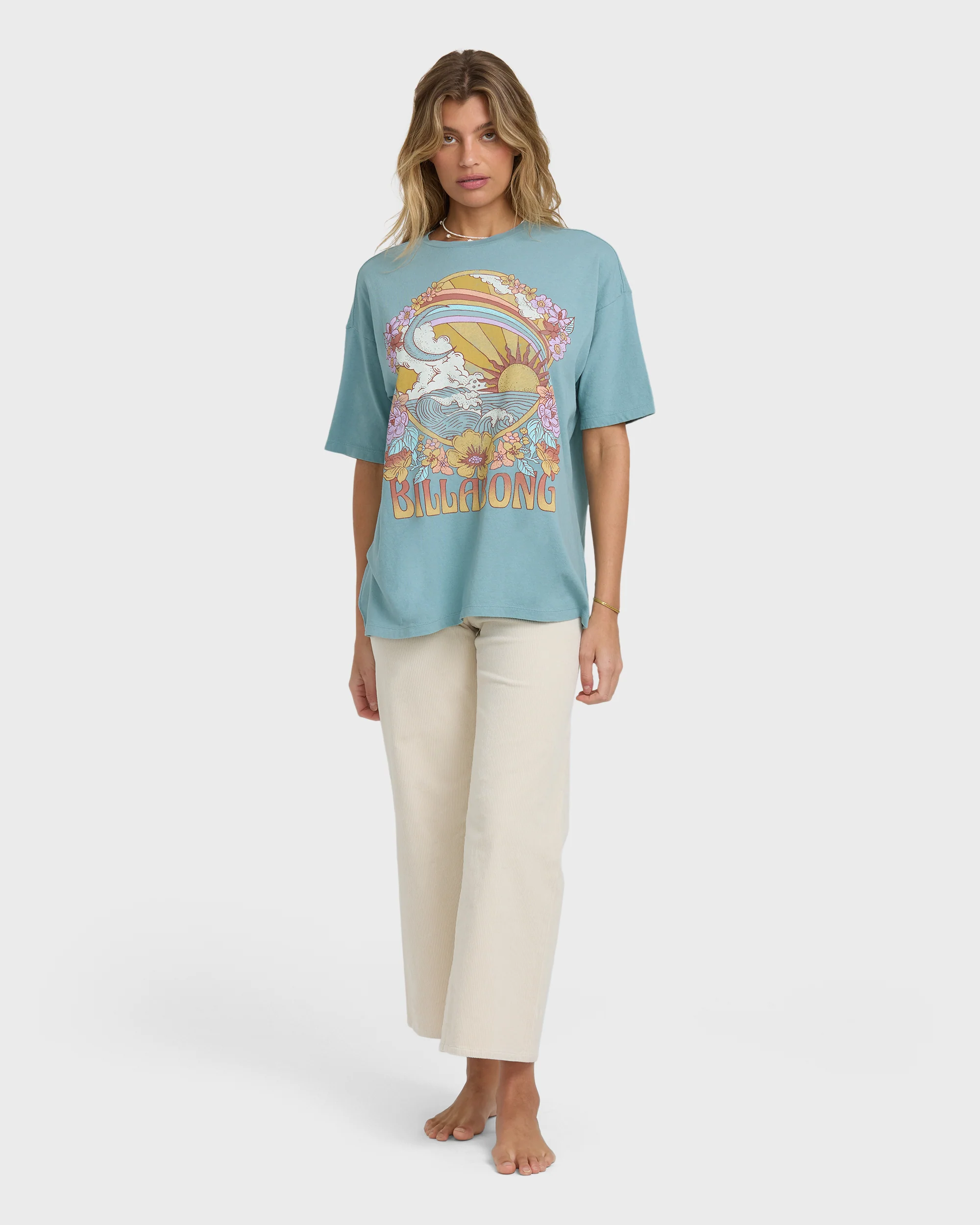 Everyday Paradise Short Sleeve T-Shirt - Mineral Blue - Image 2