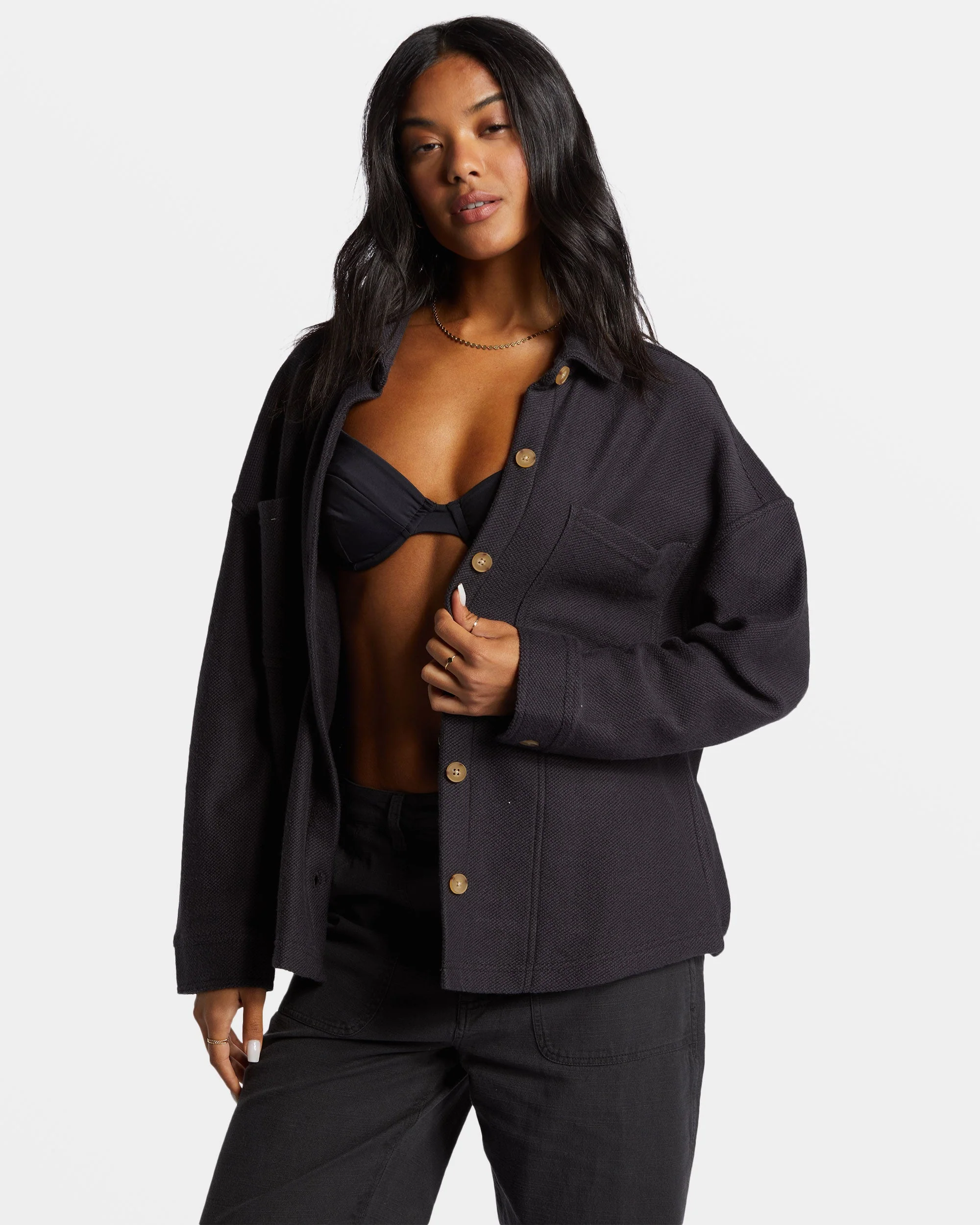 Womens Everytime Shacket - Image 2