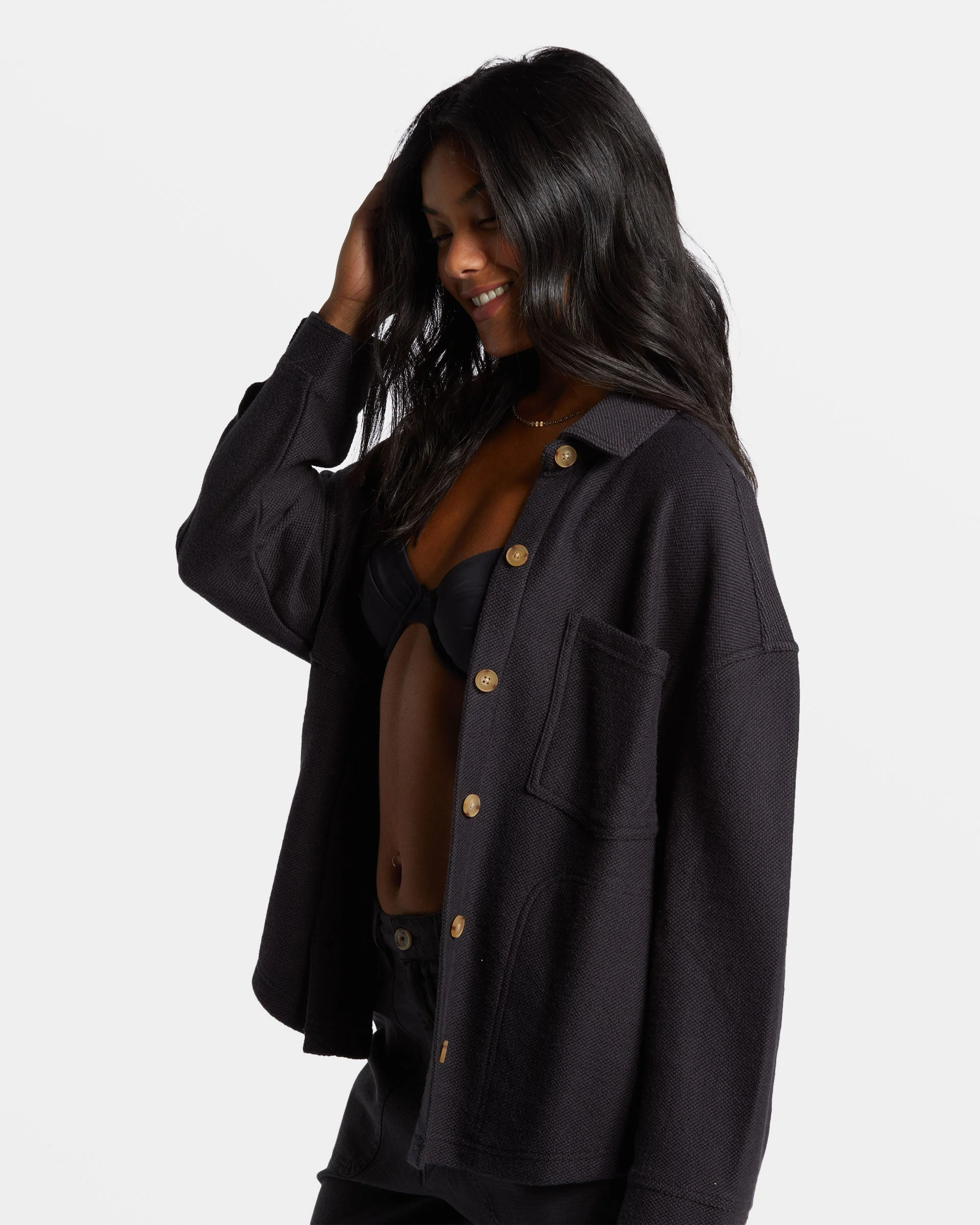 Womens Everytime Shacket - Image 4