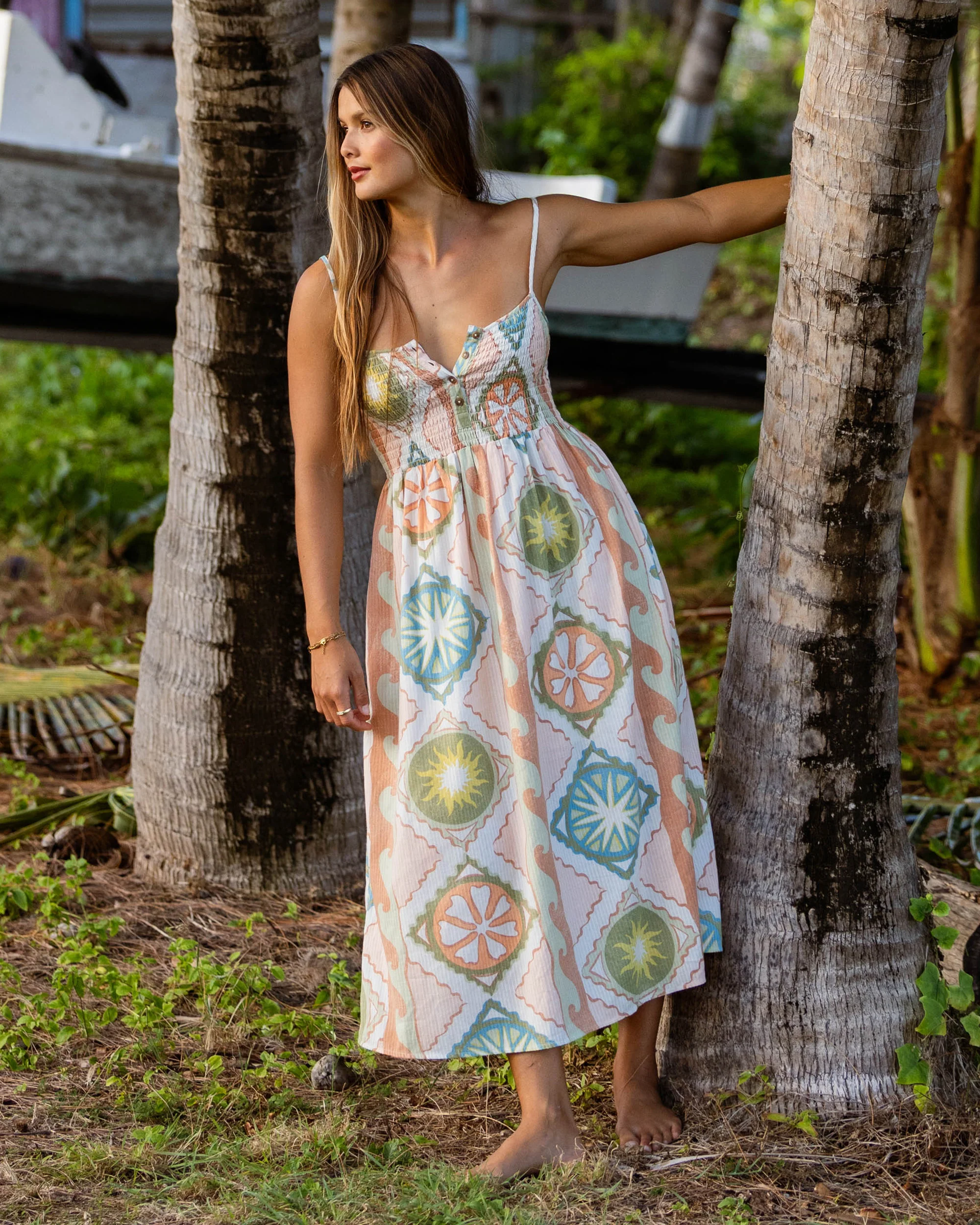 Fever Dream Midi Dress - White Cap - Image 2