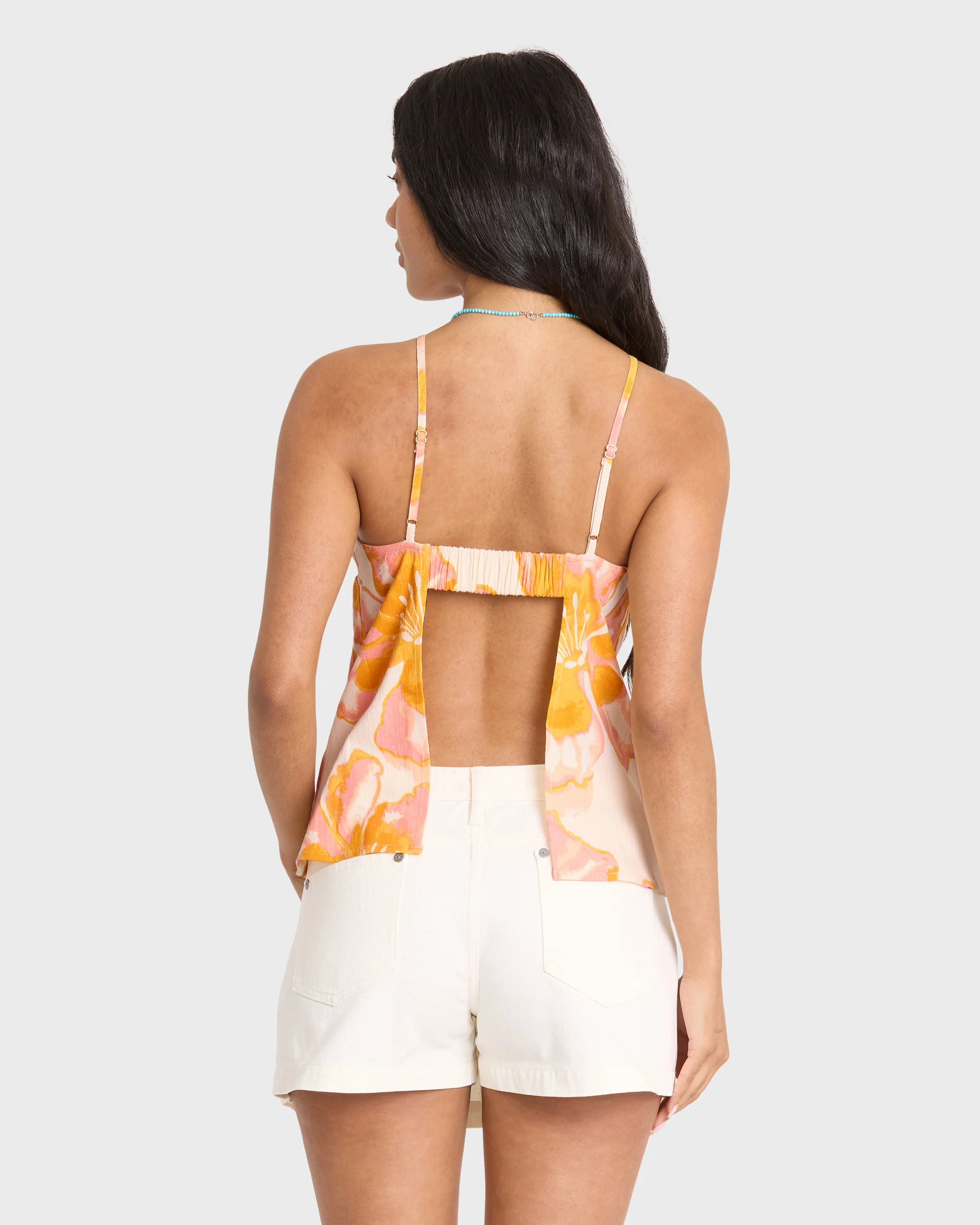 Floral Trippin Tank Top - Salt Crystal - Image 2