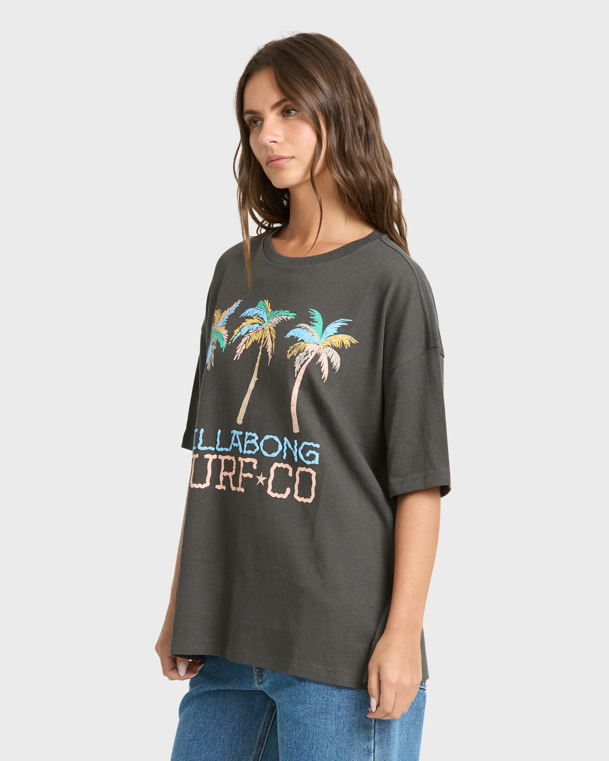 Found in Paradise Short Sleeve Knit T-Shirt - Off Black - Image 3