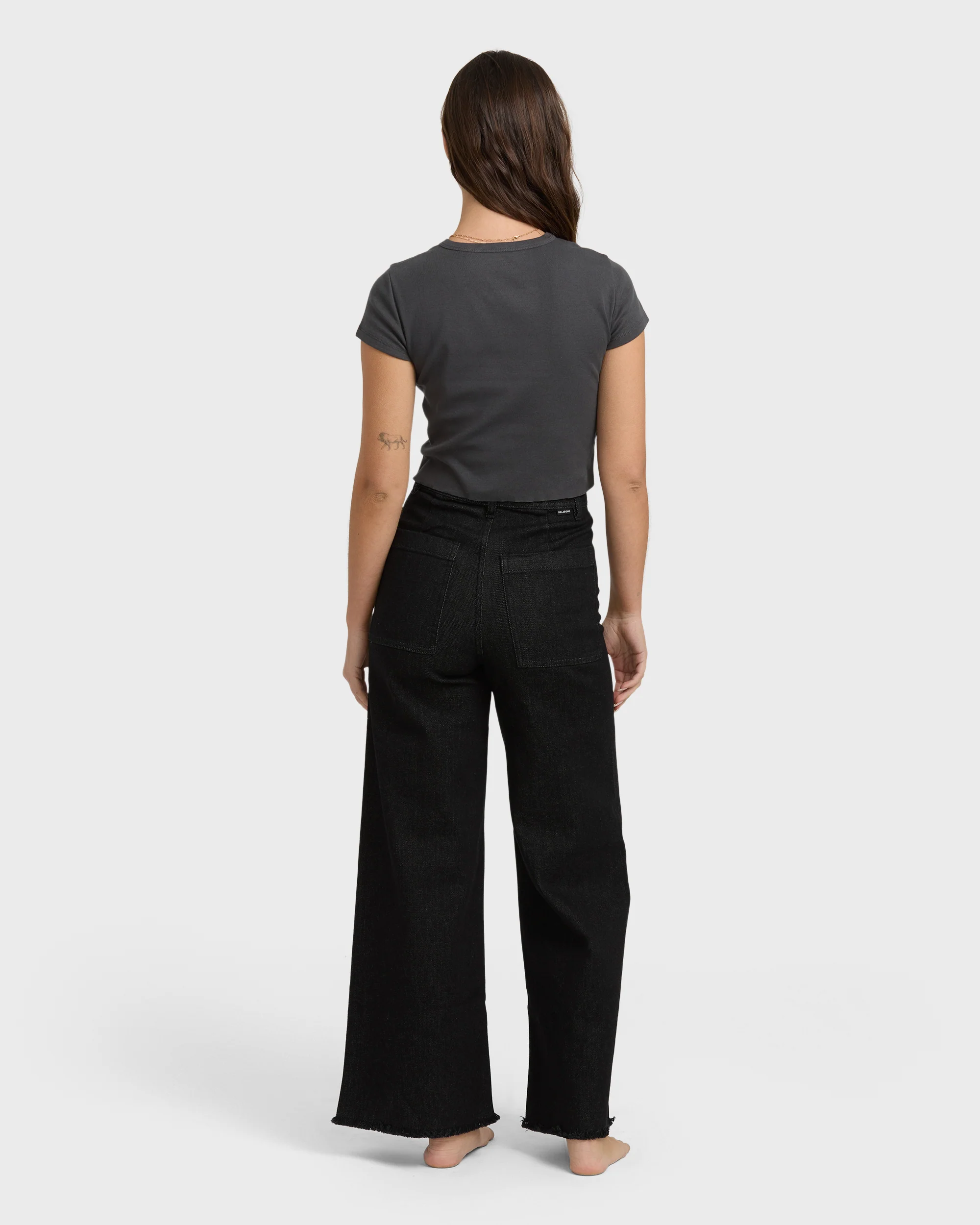 Free Fall High-Waist Pants - Black Rinse - Image 4