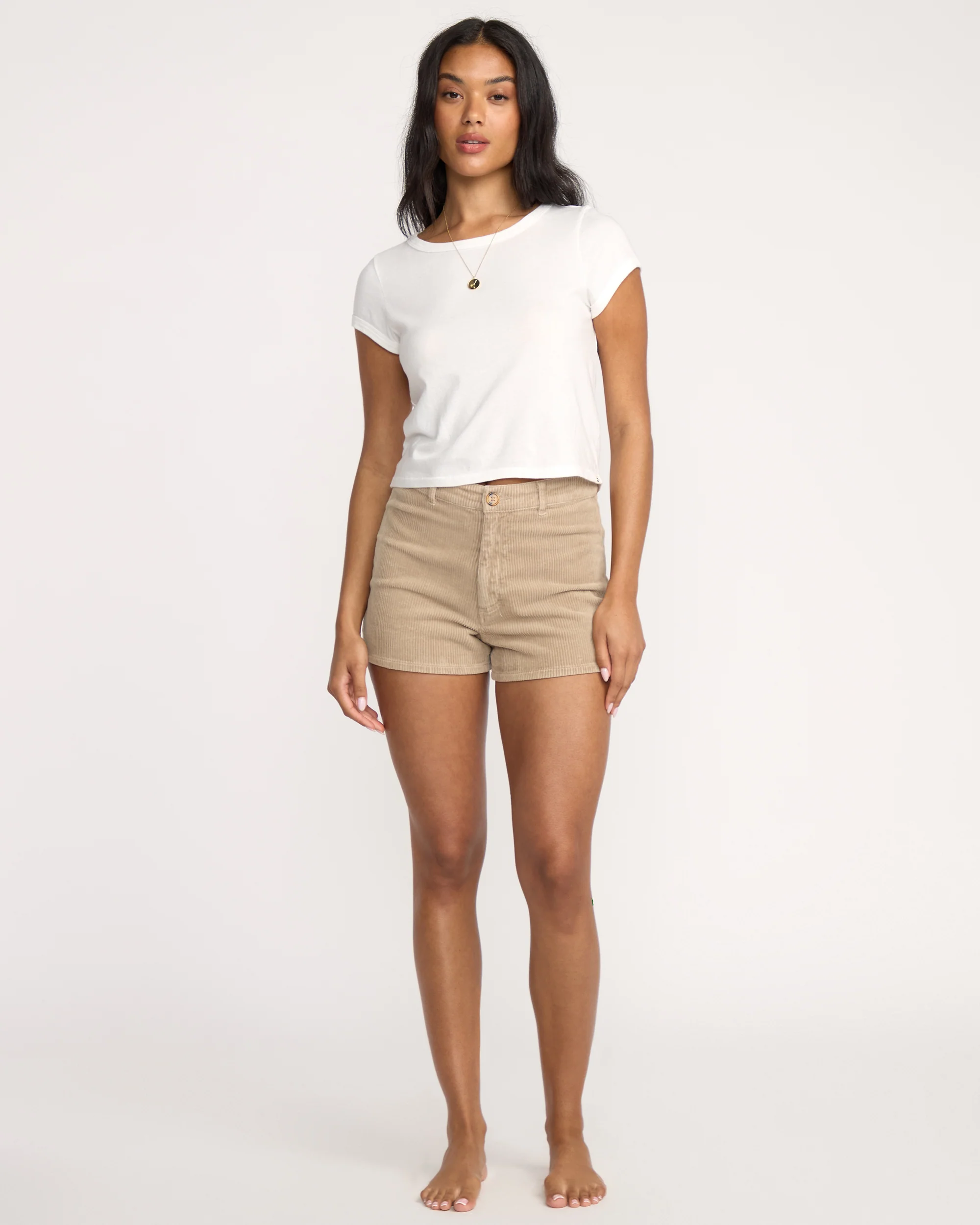 Womens Free Fall Corduroy Shorts - Image 4