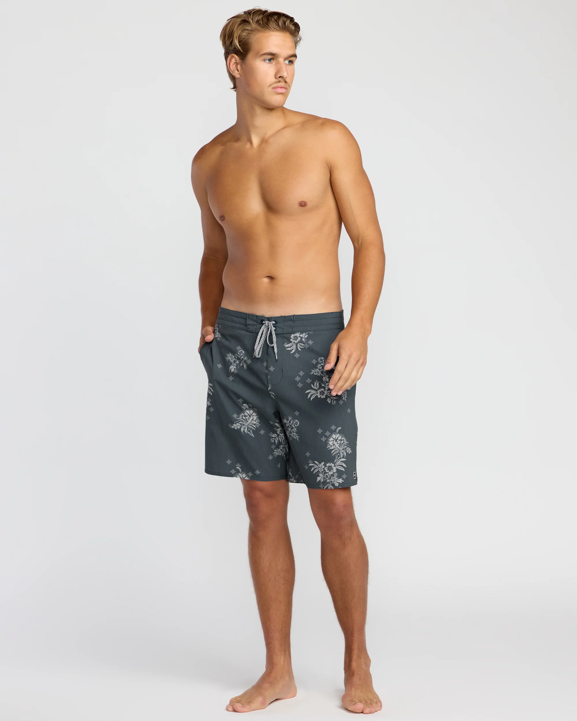 Good Times Lo Tide 18" Boardshorts - Midnight Blue - Image 5