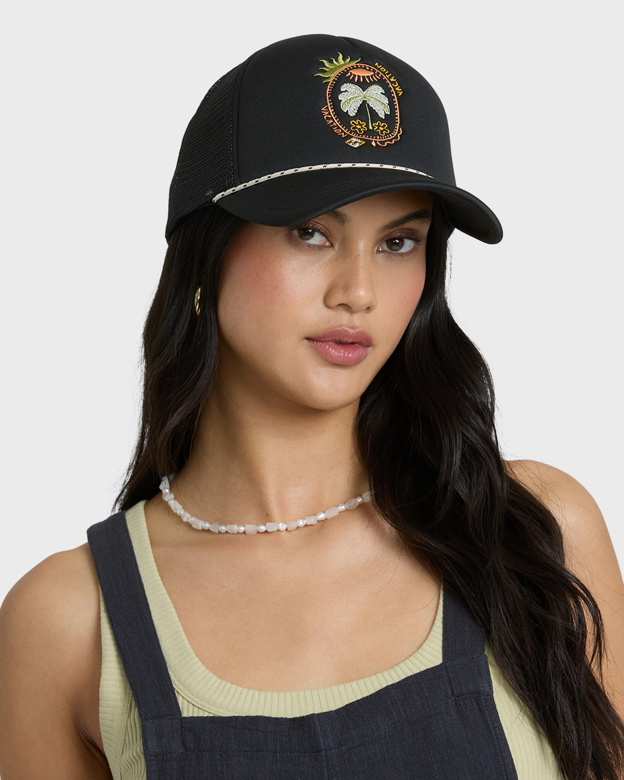 Grandpa Trucker Hat - Off Black