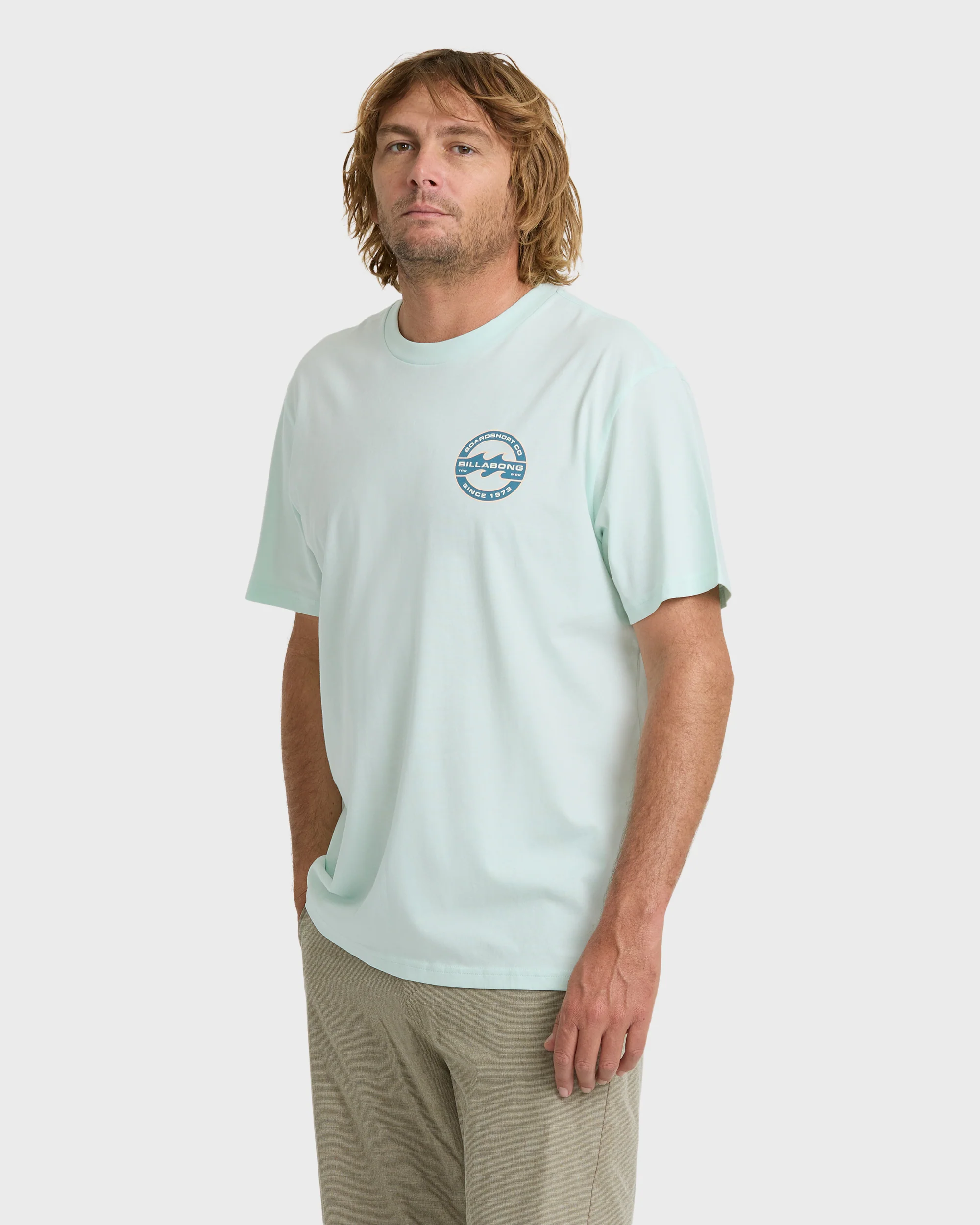 Hollow Fill Premium Short Sleeve Knit T-Shirt - Sea Glass - Image 3