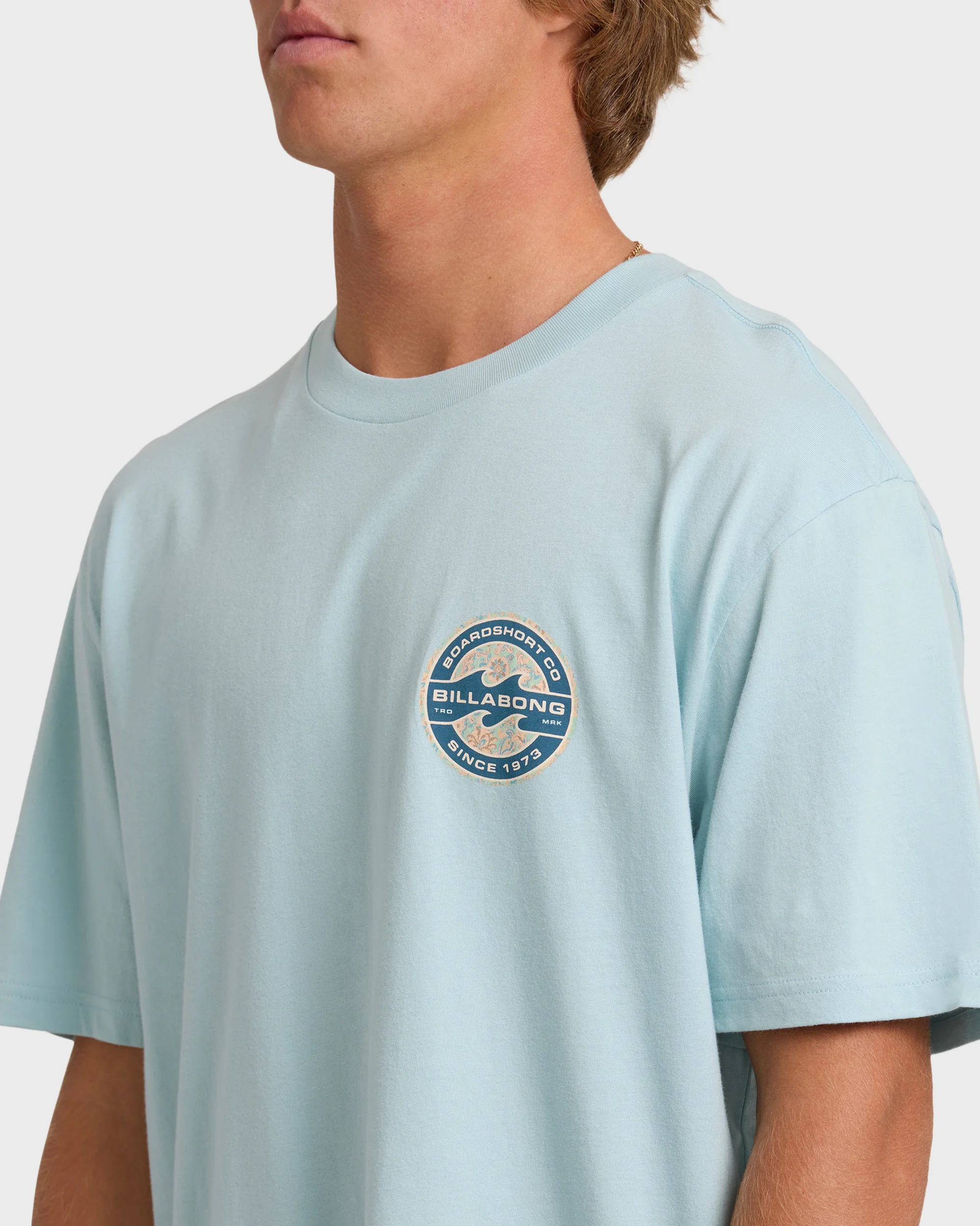 Hollow Premium Short Sleeve T-Shirt - Dusty Blue - Image 5