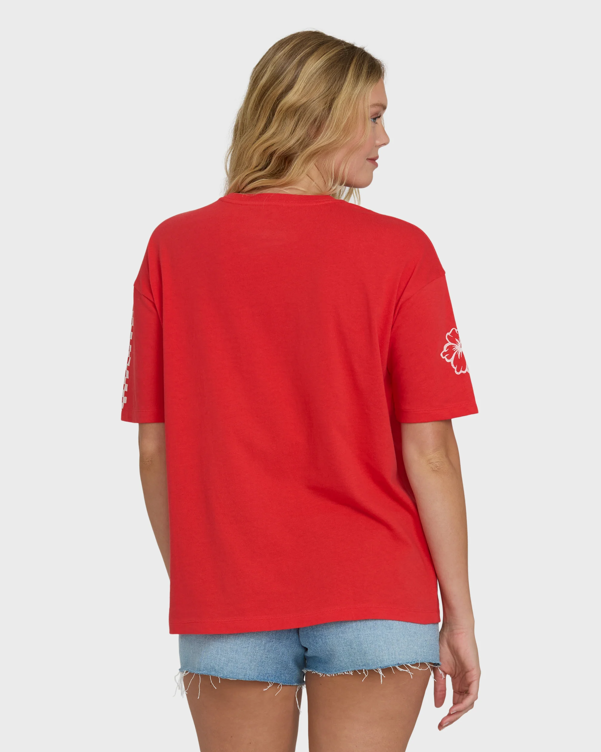I Will Travel Short Sleeve Knit T-Shirt - Fiesta Red - Image 2