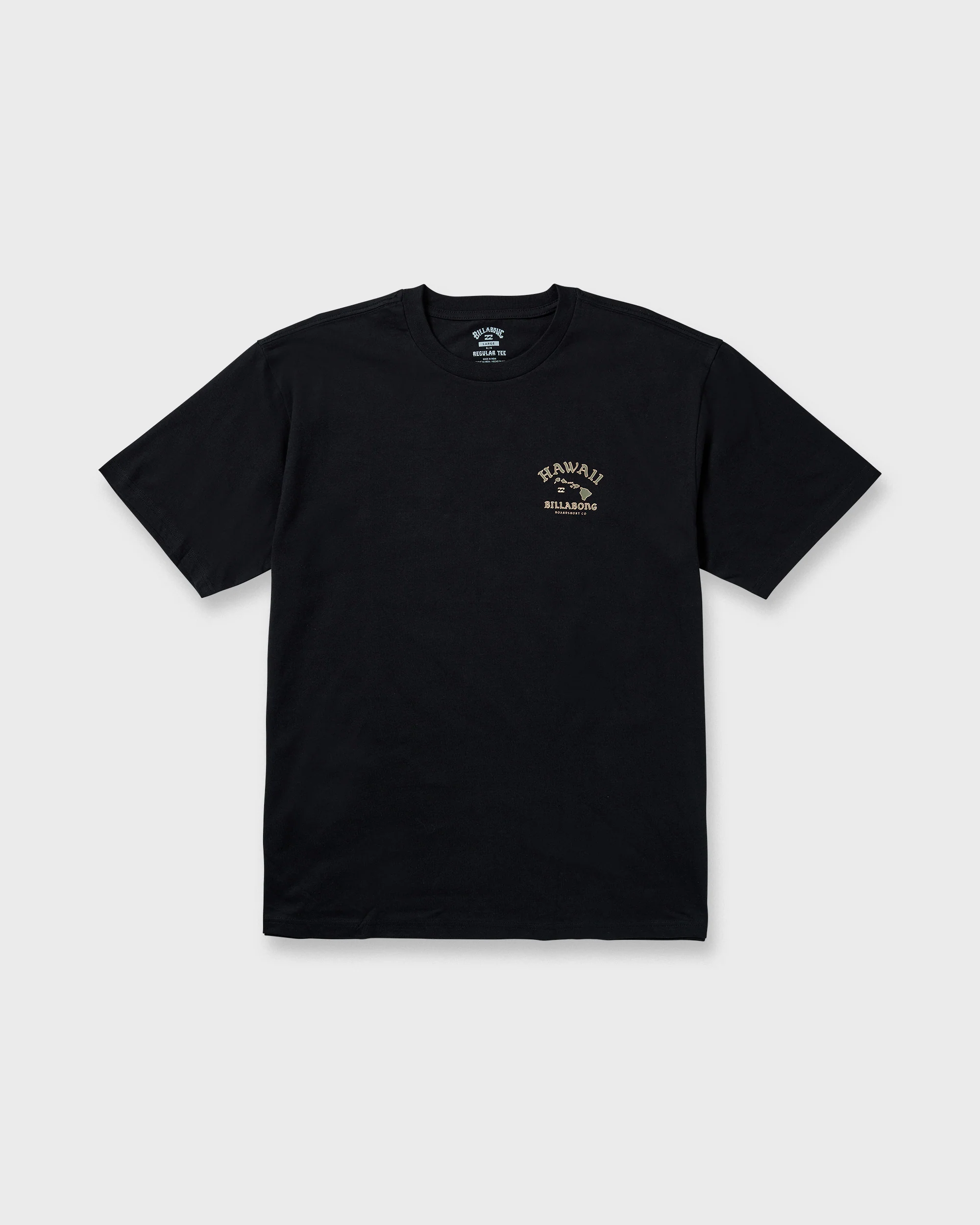 Island Chain Hawaii Regular Short Sleeve Tee - Black - Image 2