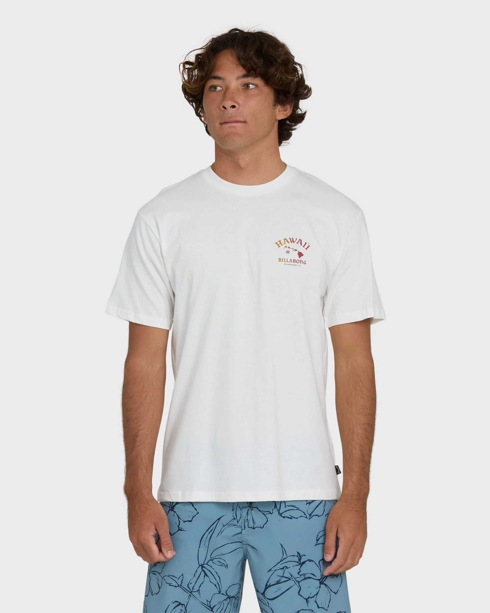 Island Chain Hawaii Regular Short Sleeve Tee - Off White - Image 2