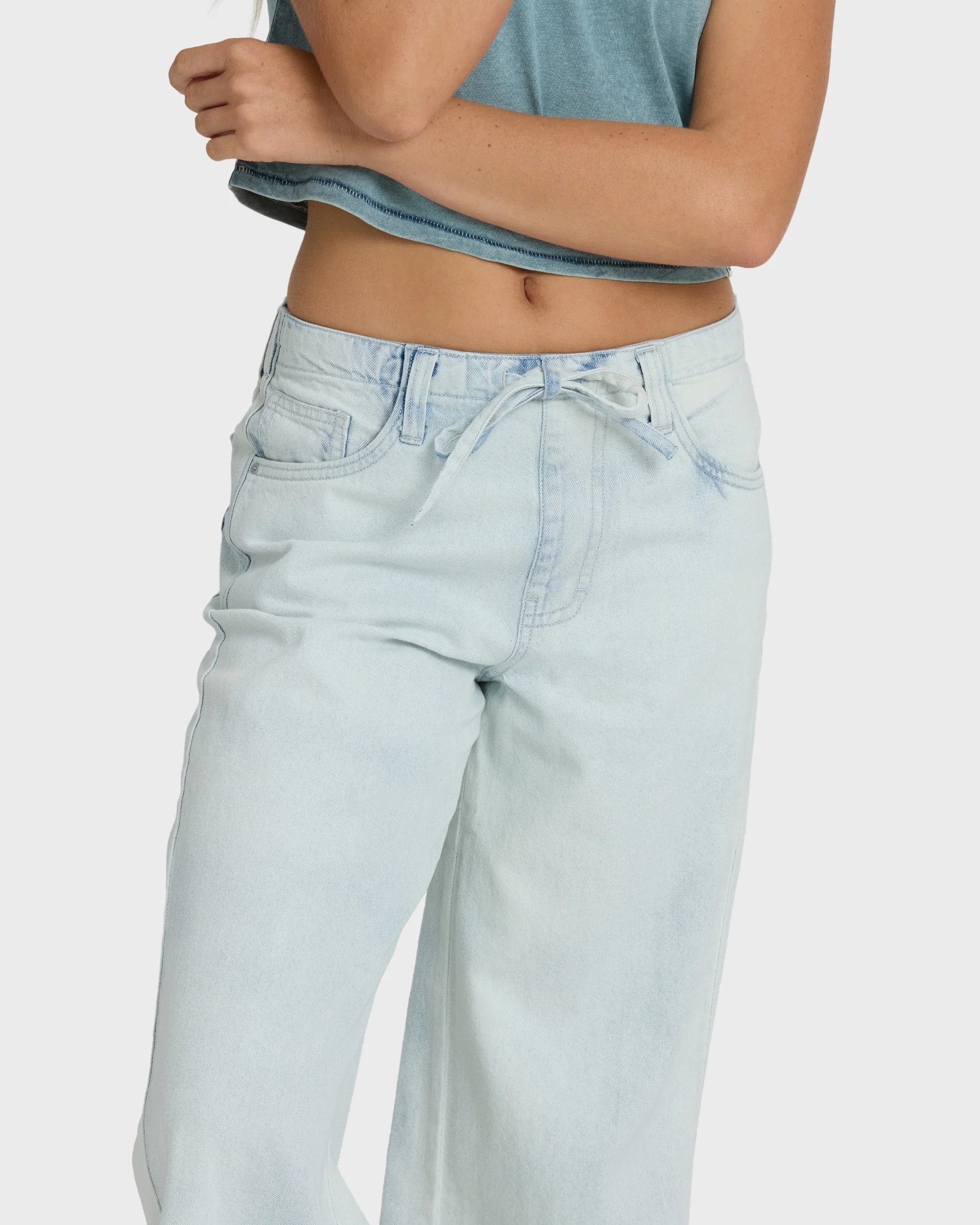 Womens Jade Saltwashed Elastic Pants - Image 4