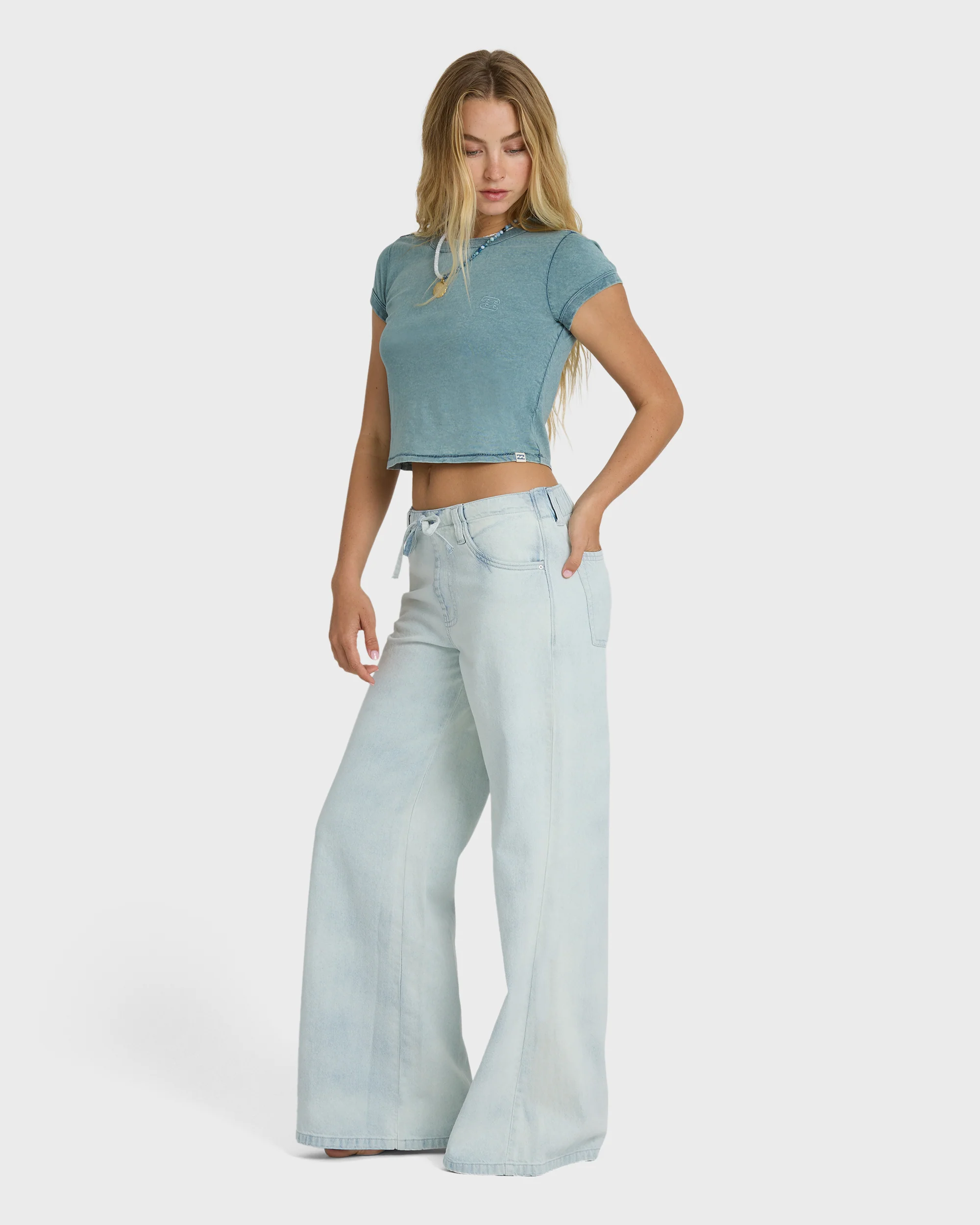 Womens Jade Saltwashed Elastic Pants - Image 6
