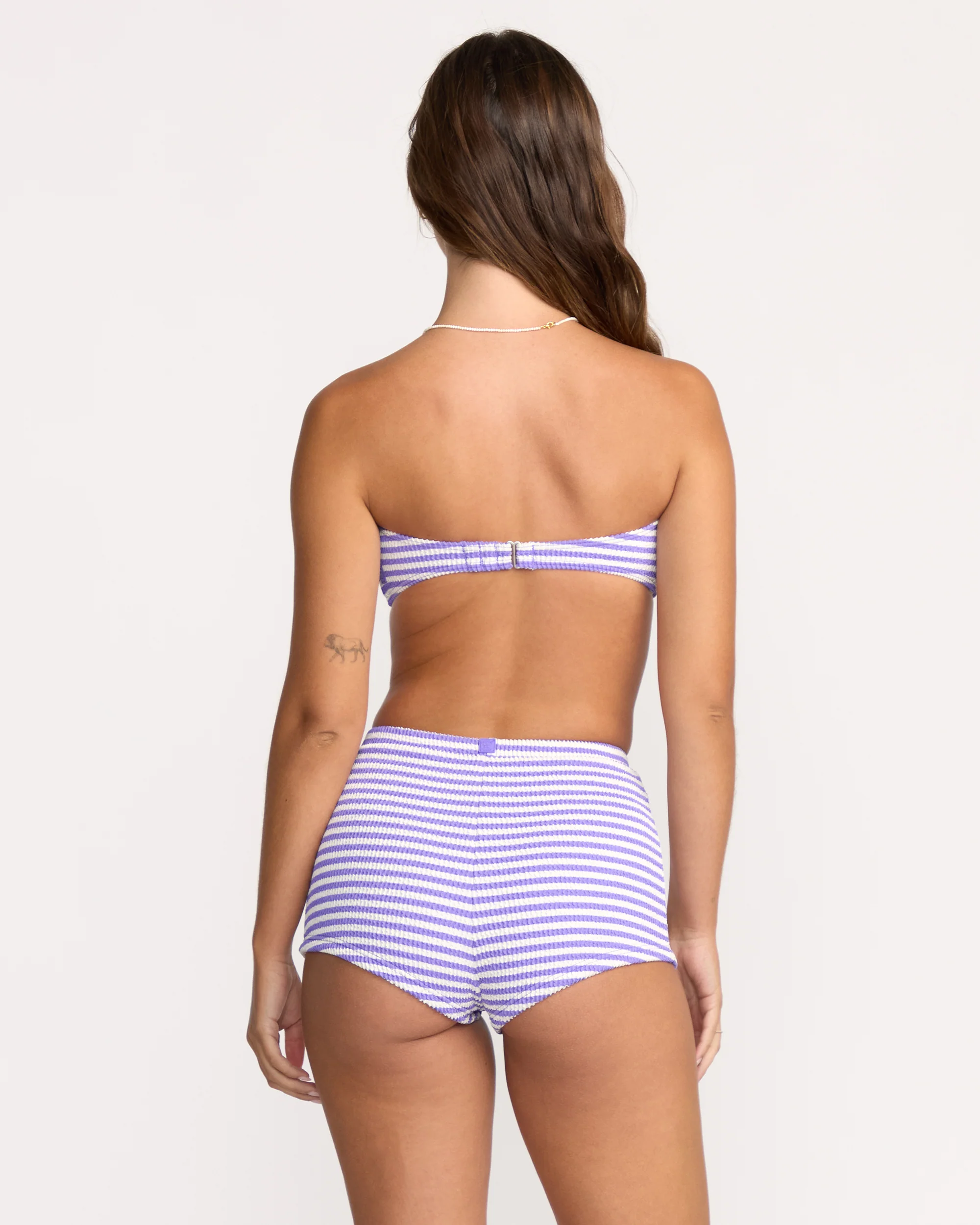 Womens Josie Summer High Drew Bandeau Bikini Top - Image 4