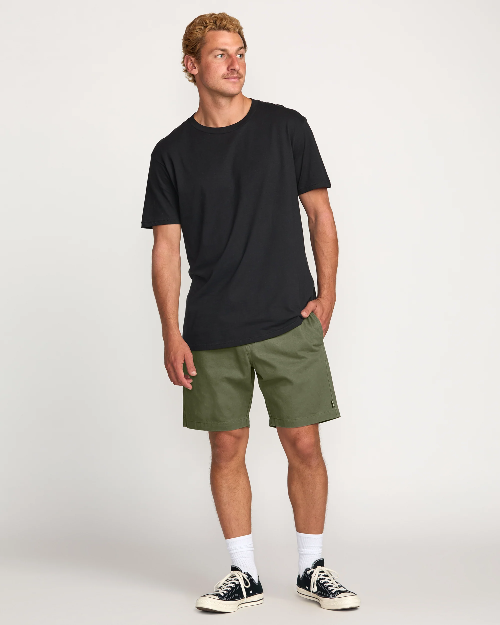 Larry Laybacks 19" Twill Shorts - Olive - Image 6