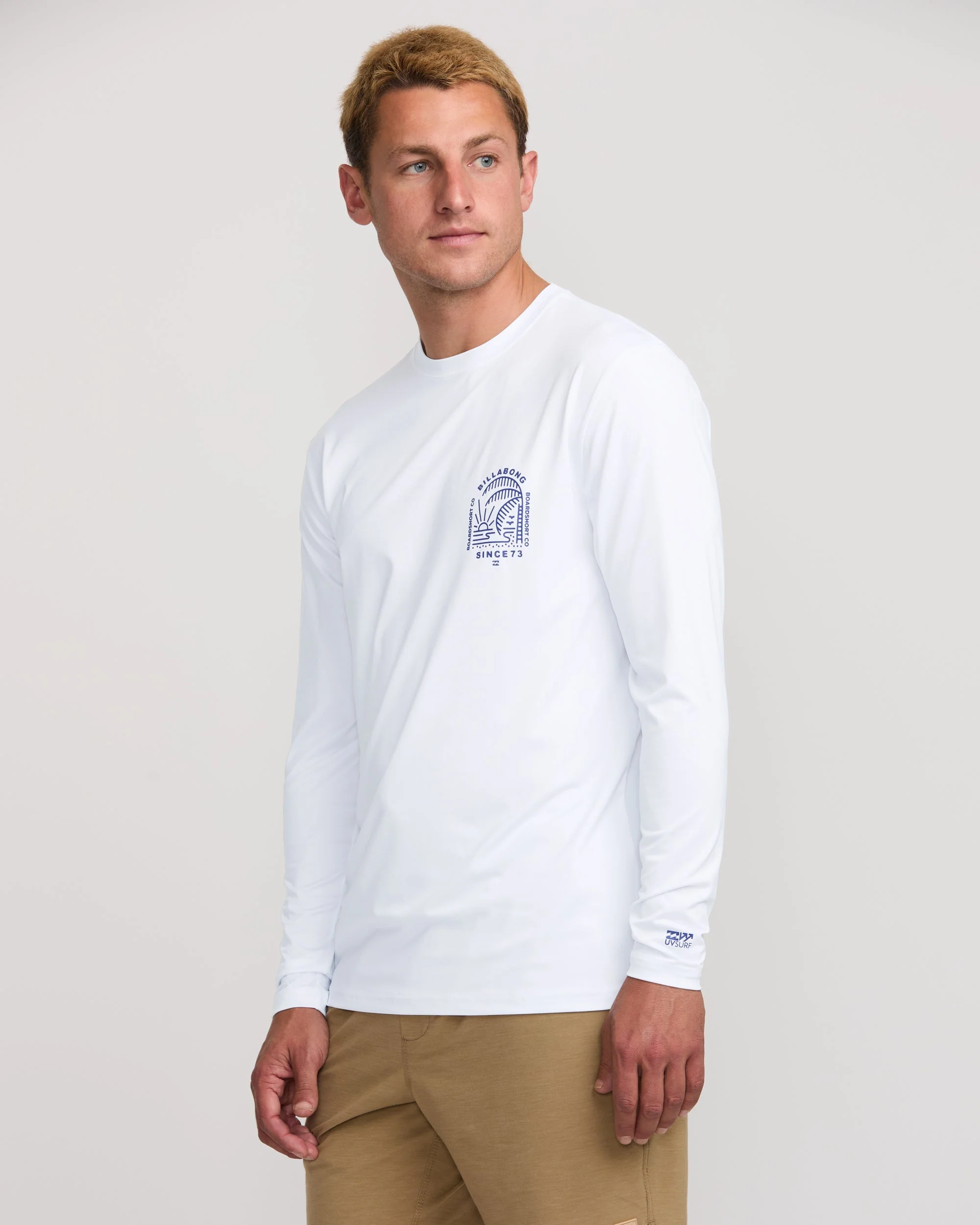 Last Night Loose Fit Long Sleeve Surf Tee - White - Image 3