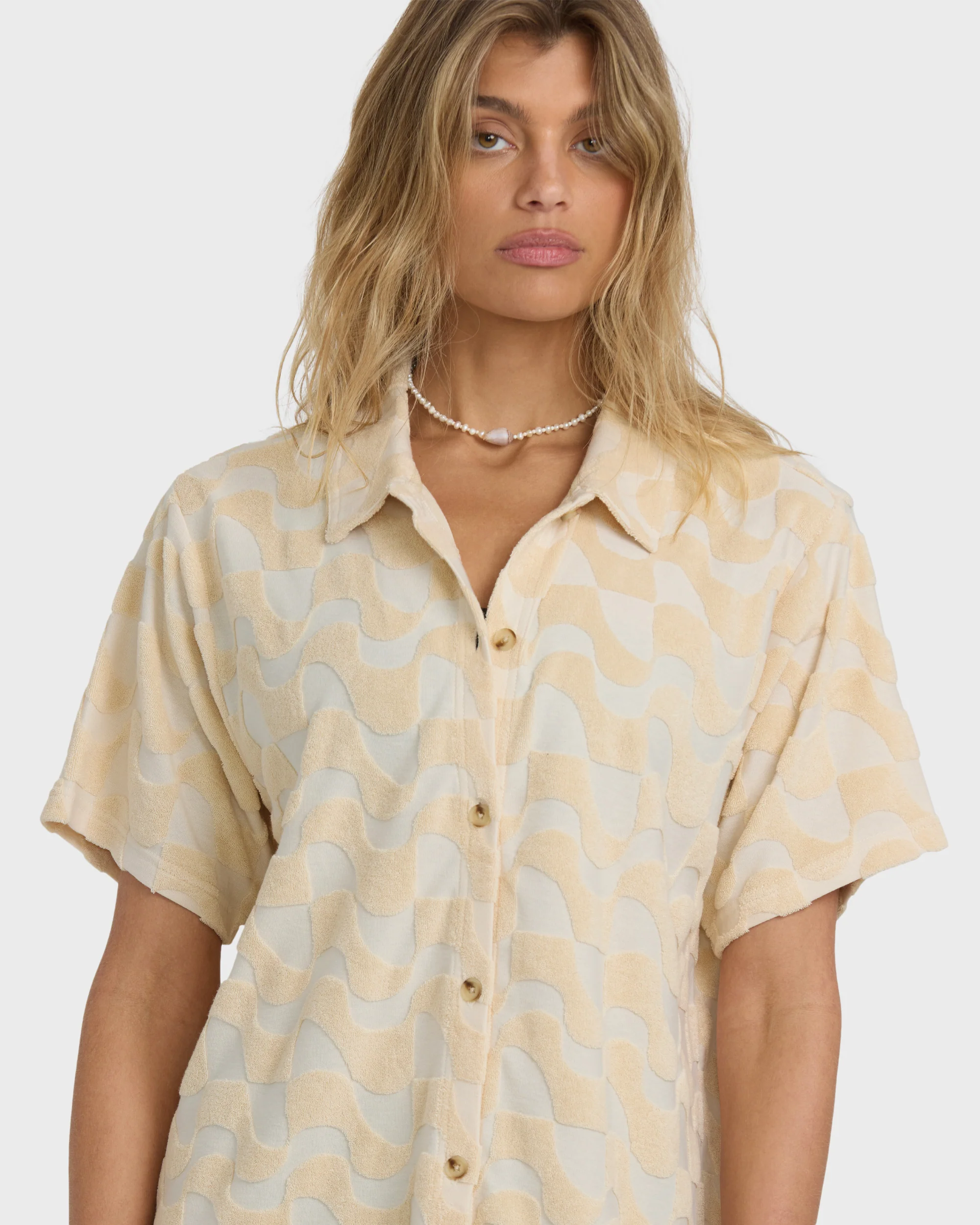 Womens Laura Waves Shirt Mini Dress - Image 3