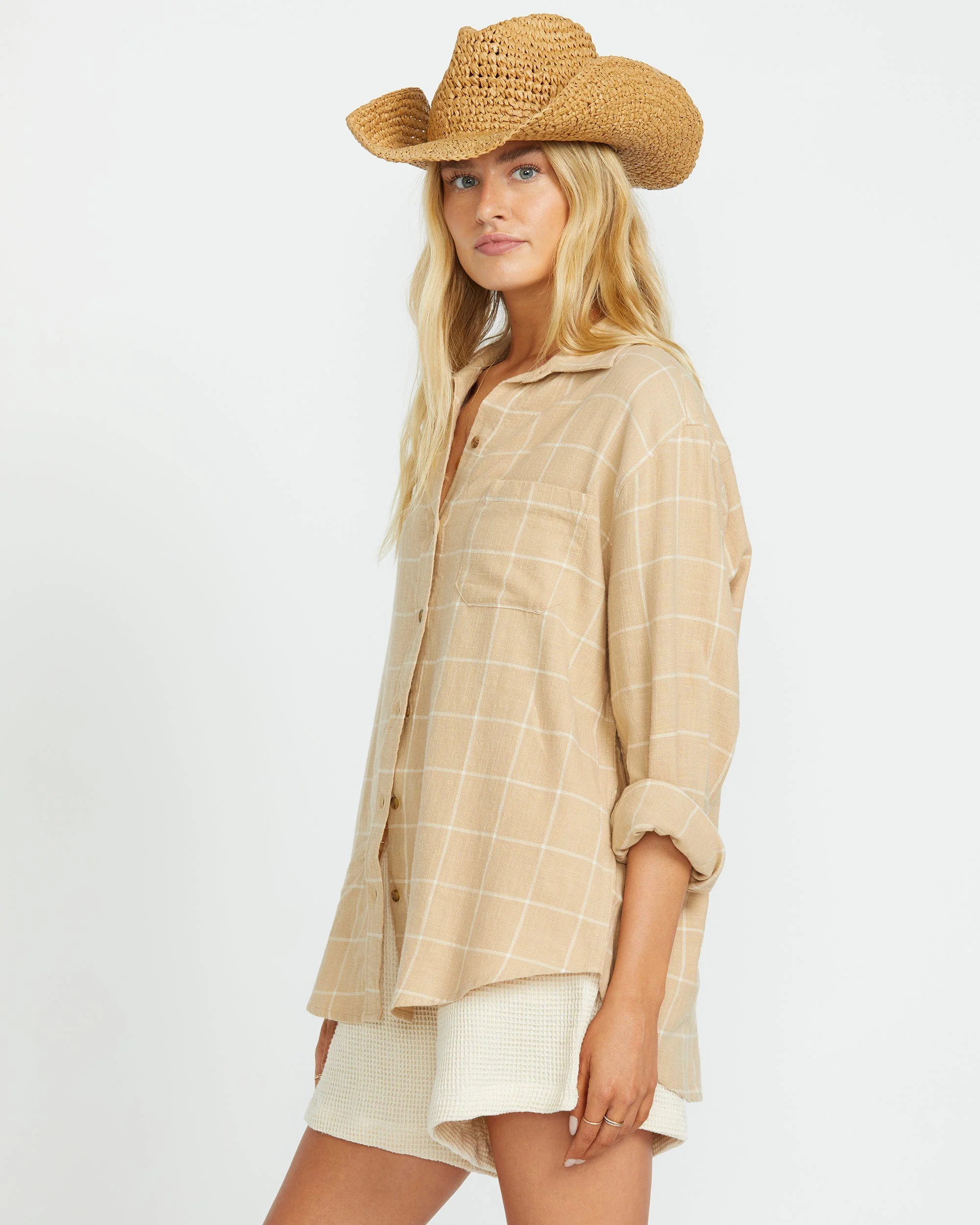 Layer Up Long Sleeve Shirt - Khaki - Image 3