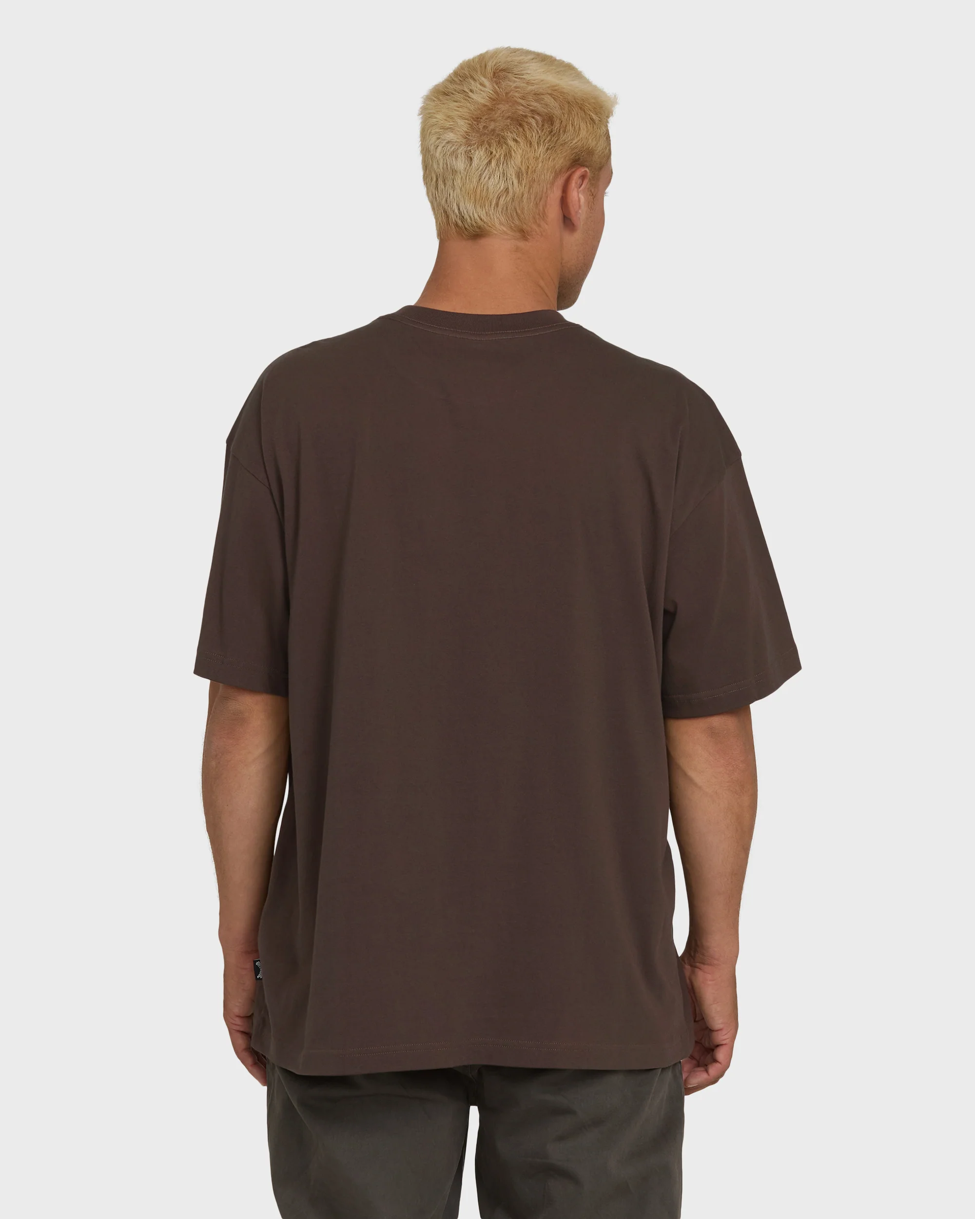 Link OG Short Sleeve Knit T-Shirt - Chocolate Brown - Image 2