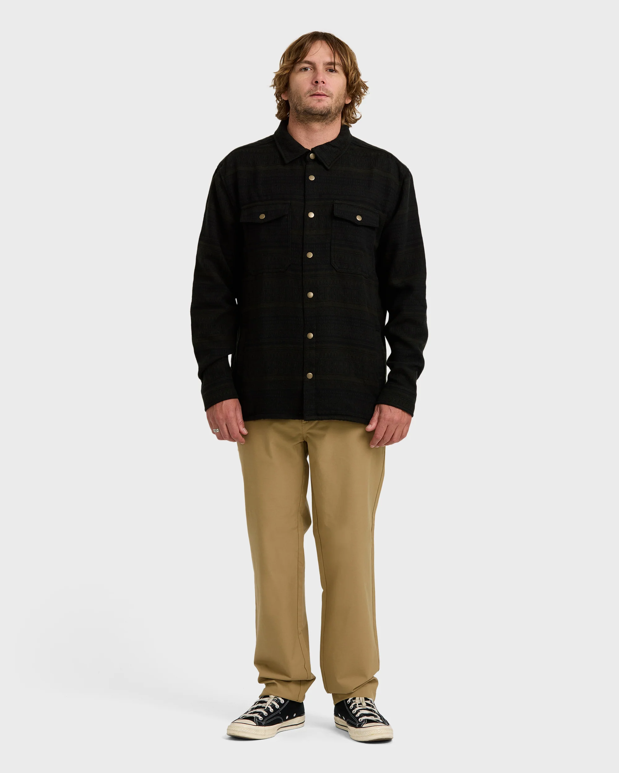 Lodge Long Sleeve Shirt - Dark Military - Image 3