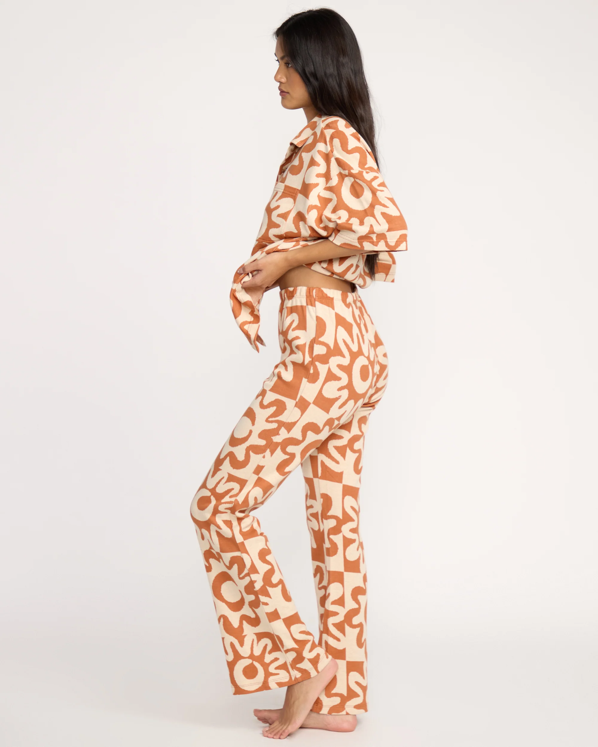 Lost Waves Knit Pants - Sunburnt - Image 5