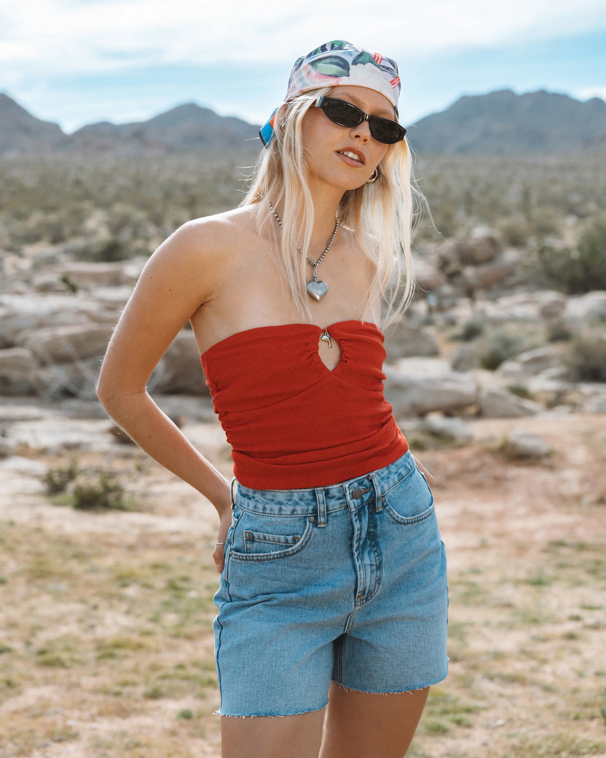 Womens Lottie Hall Splasher Knit Tube Top - Image 4
