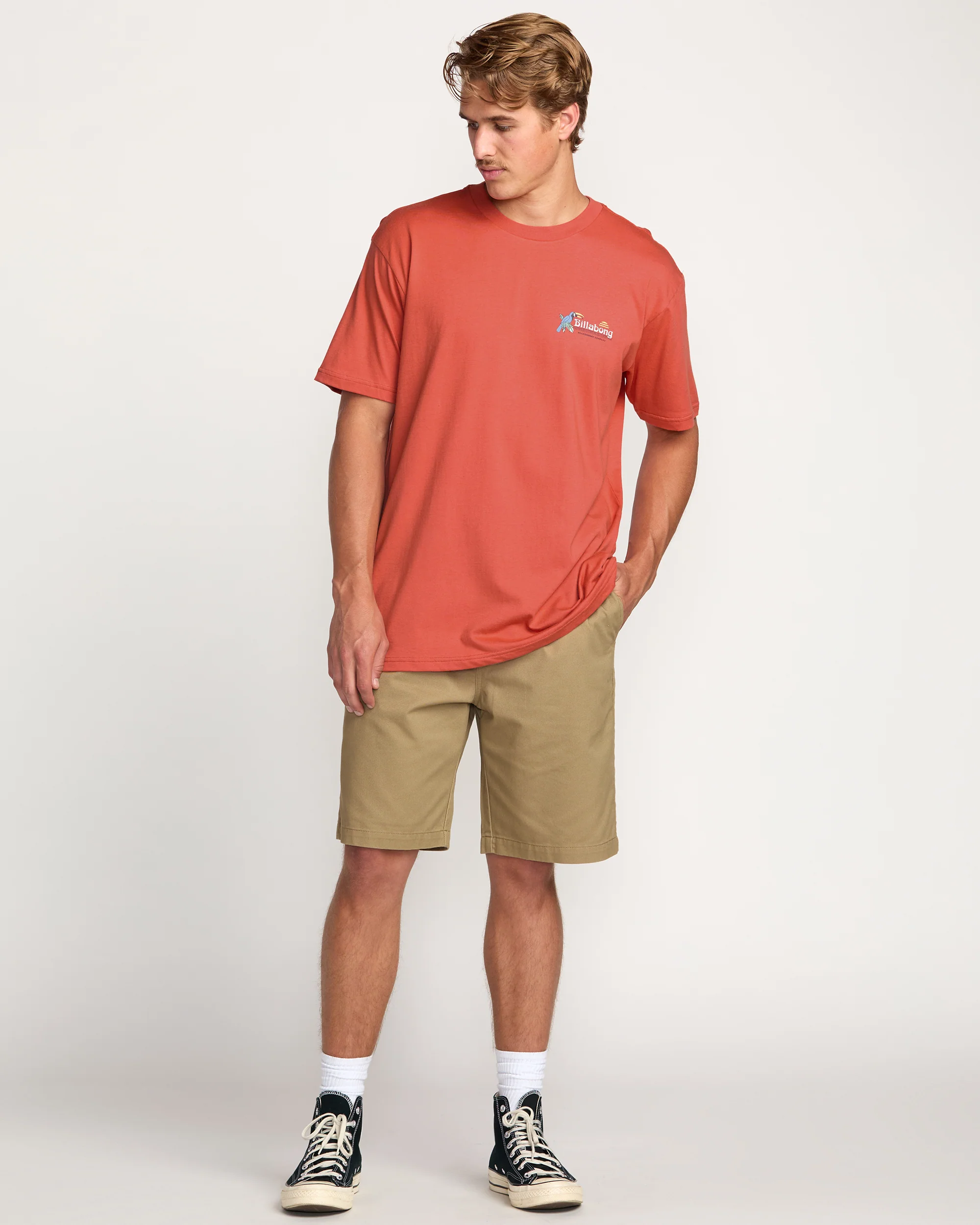 Lounge Premium Tee - Washed Red - Image 5