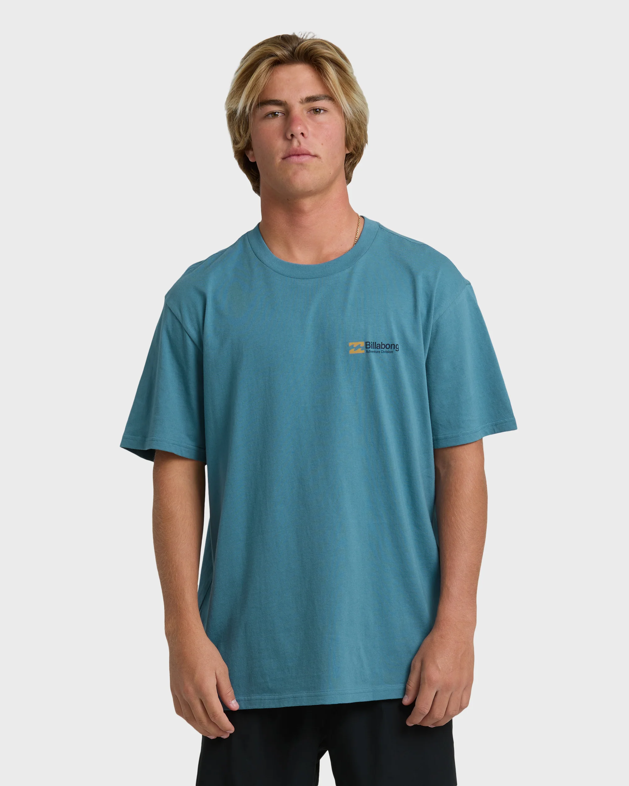Make Tracks Adiv Premium Short Sleeve T-Shirt - Vintage Blue - Image 2