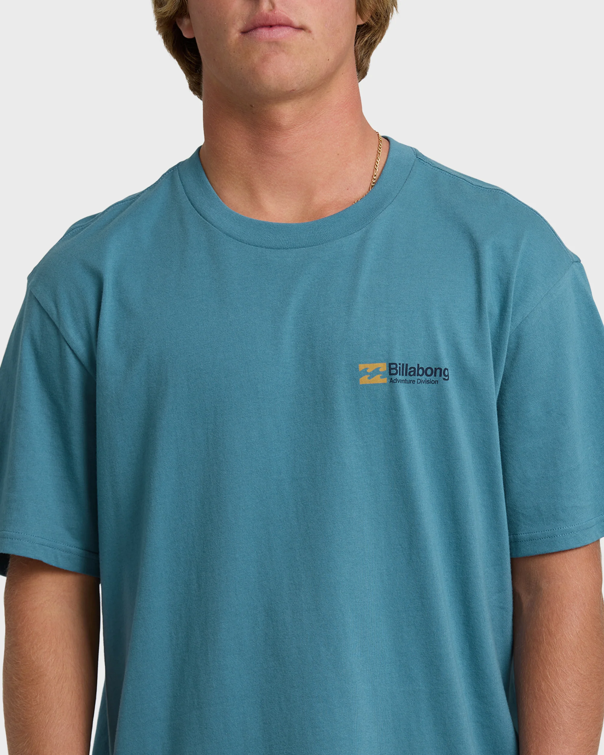 Make Tracks Adiv Premium Short Sleeve T-Shirt - Vintage Blue - Image 5