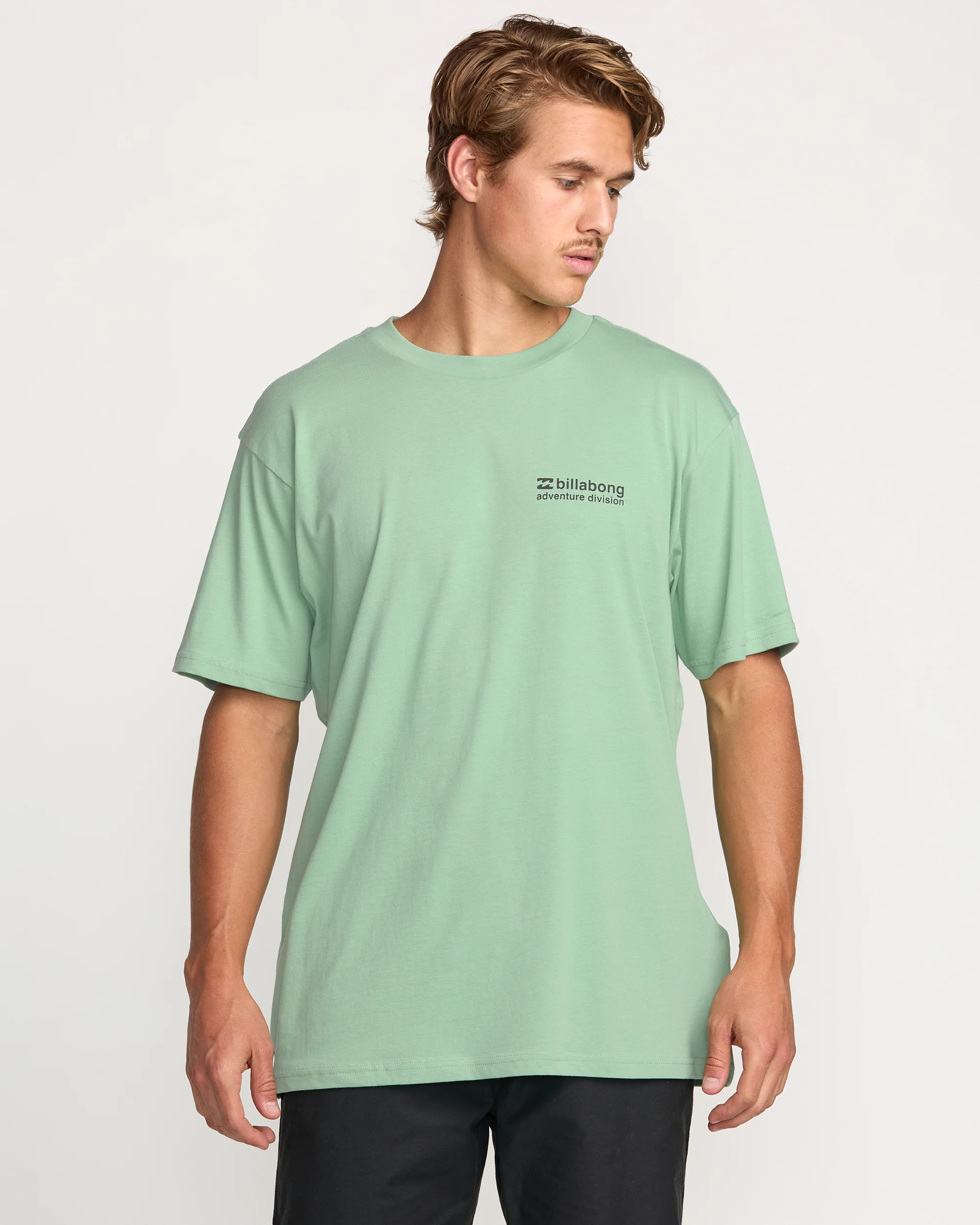 Making Tracks A/Div Tee - Mist Green - Image 2