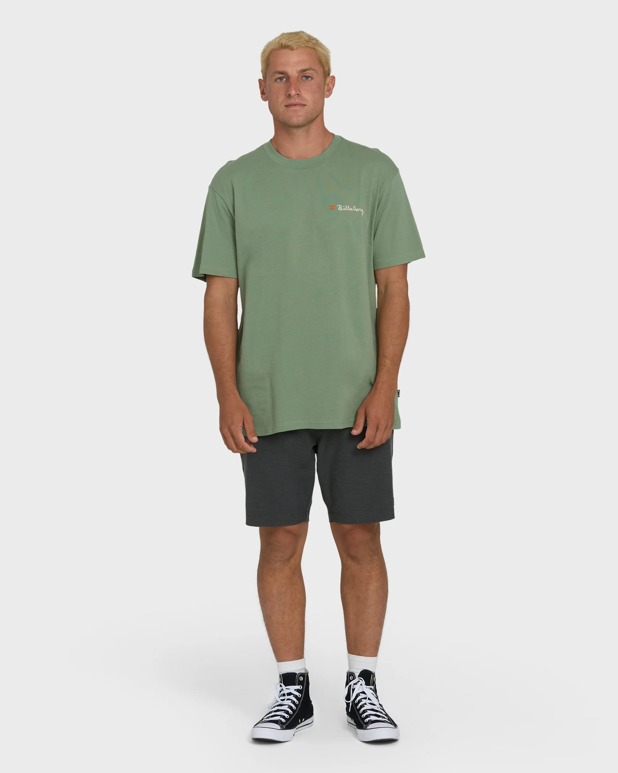 Making Tracks Premium Short Sleeve Knit T-Shirt - Hedge Green - Image 4