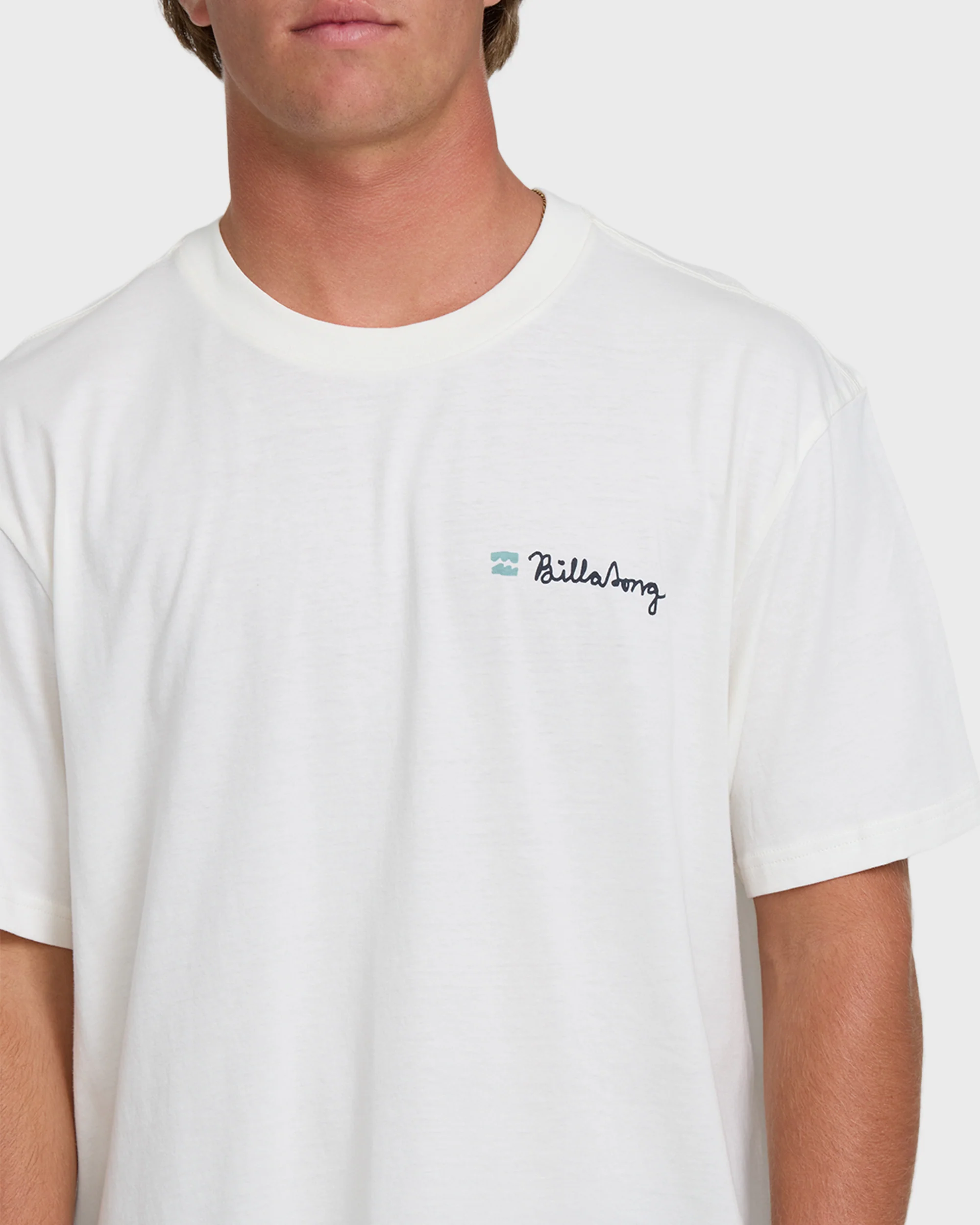 Making Tracks Premium Short Sleeve Knit T-Shirt - Off White - Image 5