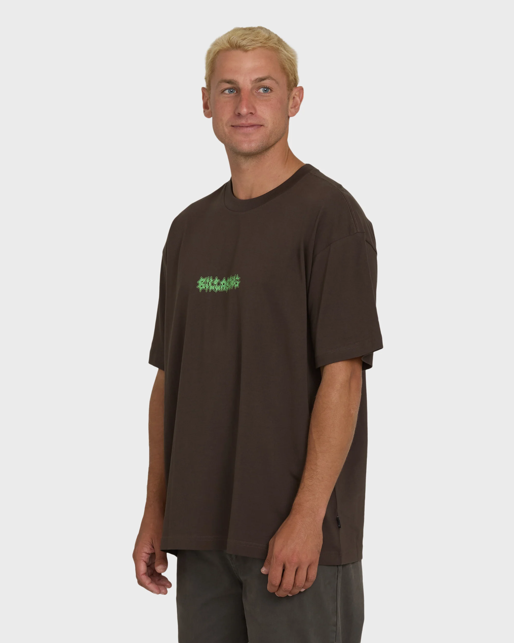 Marrow OG Short Sleeve Knit T-Shirt - Chocolate Brown - Image 3