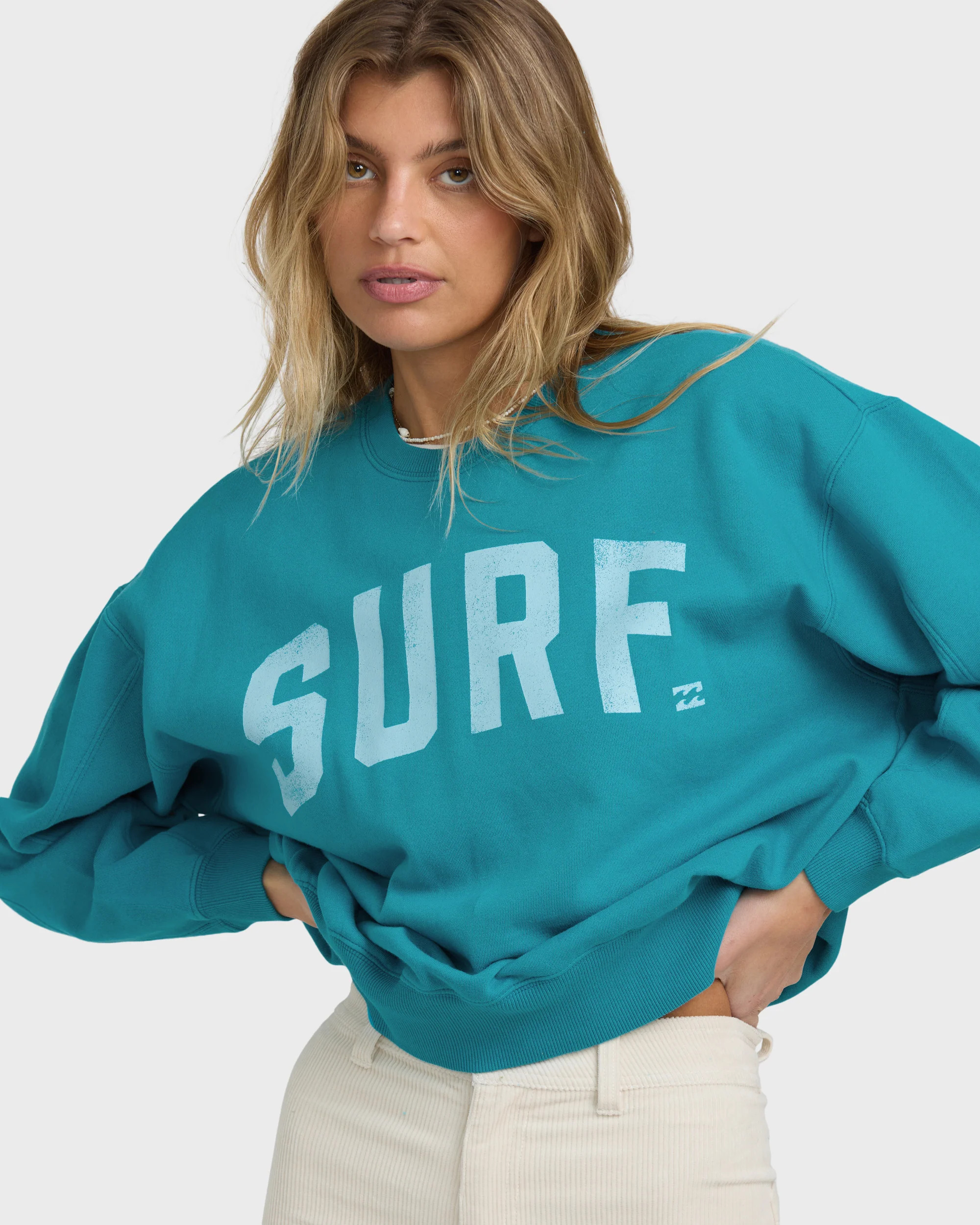 Mono Aloha Kendal Crewneck Sweatshirt - Atlantis - Image 2