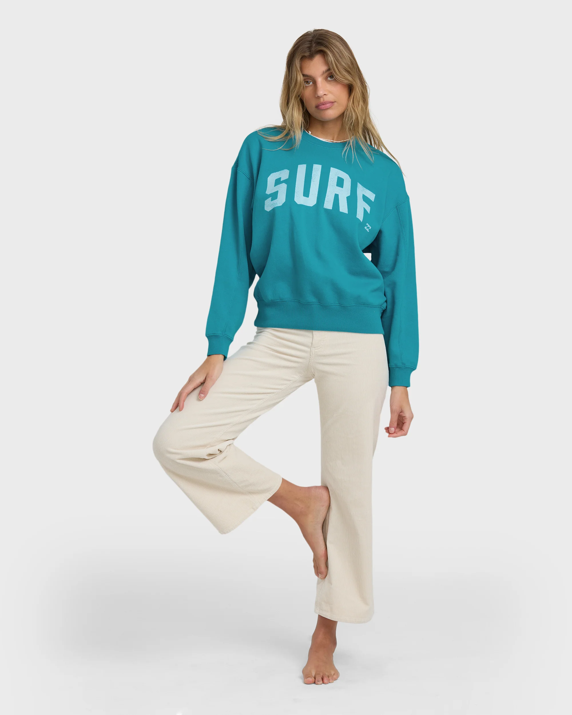 Mono Aloha Kendal Crewneck Sweatshirt - Atlantis - Image 3