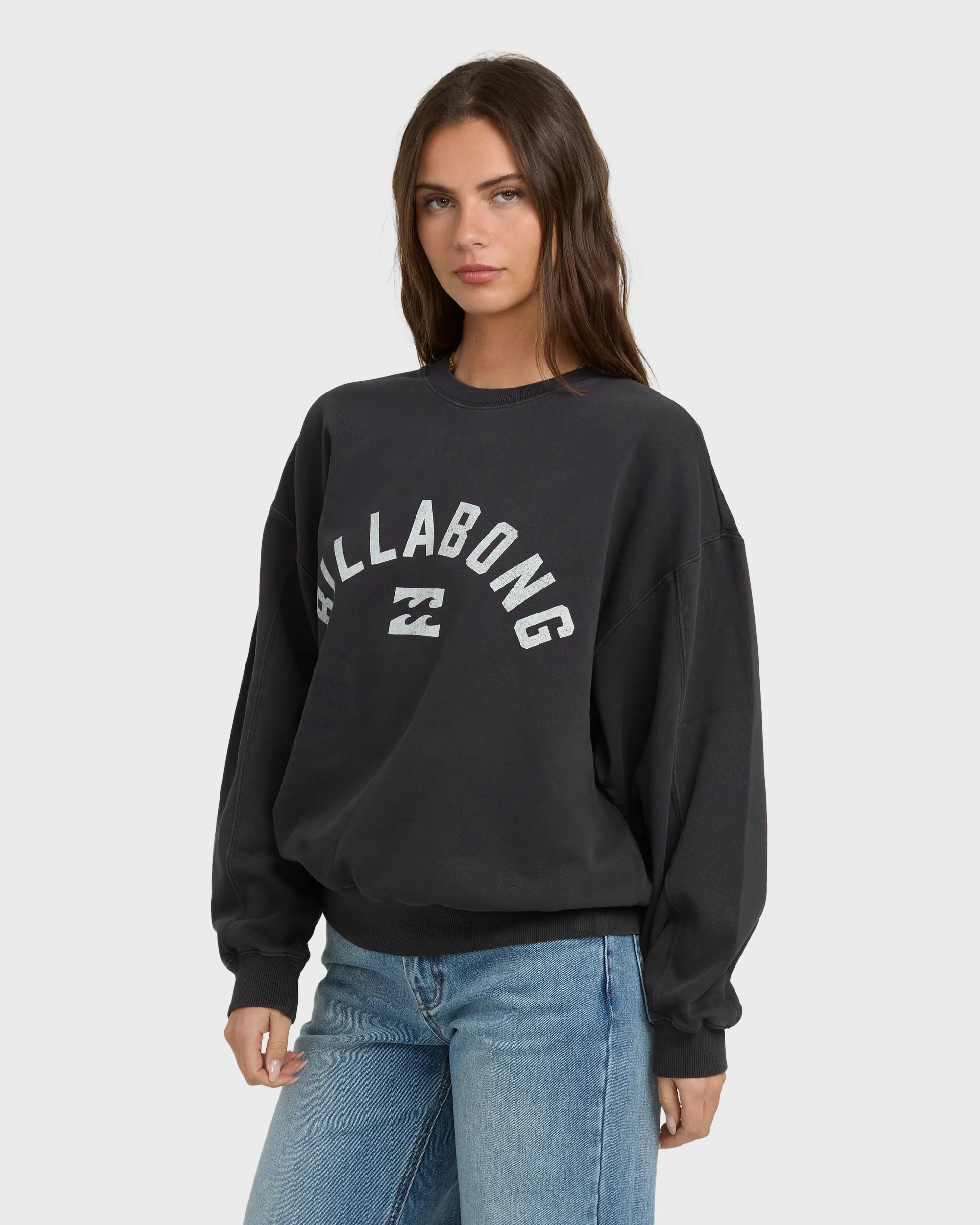 Mono Aloha Kendal Crewneck Sweatshirt - Black Sands - Image 5