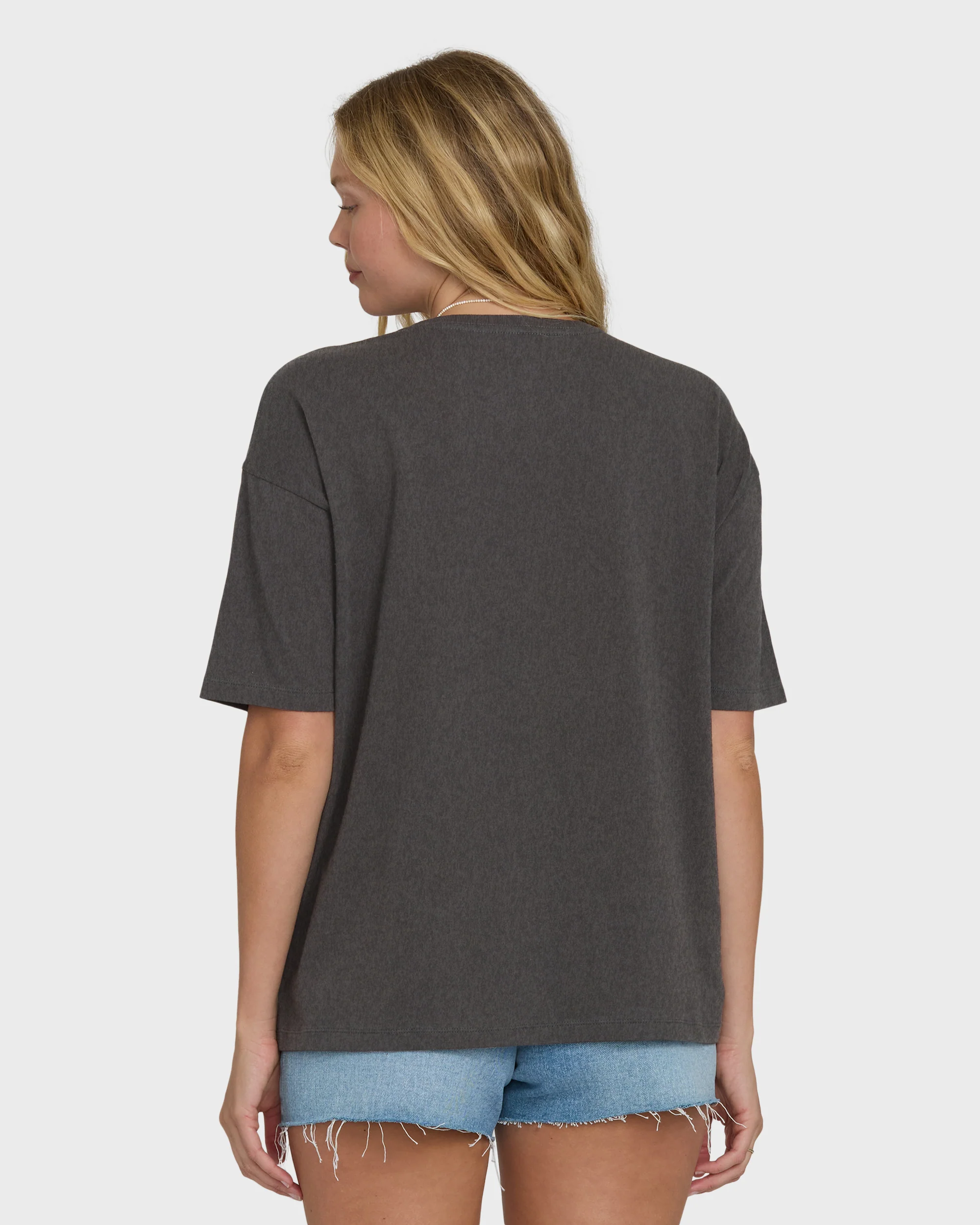 Natural Collection Short Sleeve Knit T-Shirt - Off Black - Image 2
