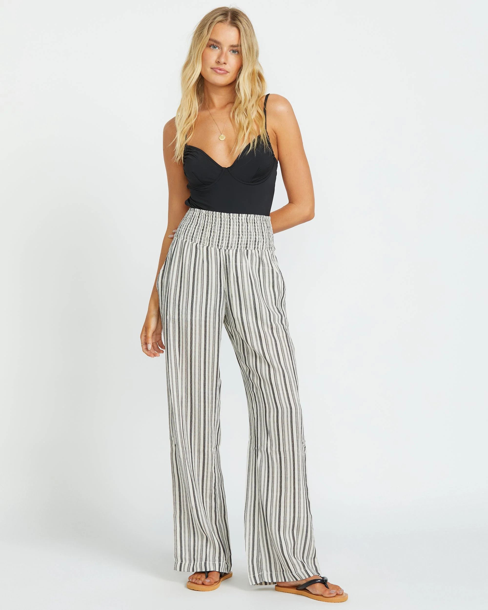 New Waves 2 Elastic Waist Pants - Black Pebble - Image 4