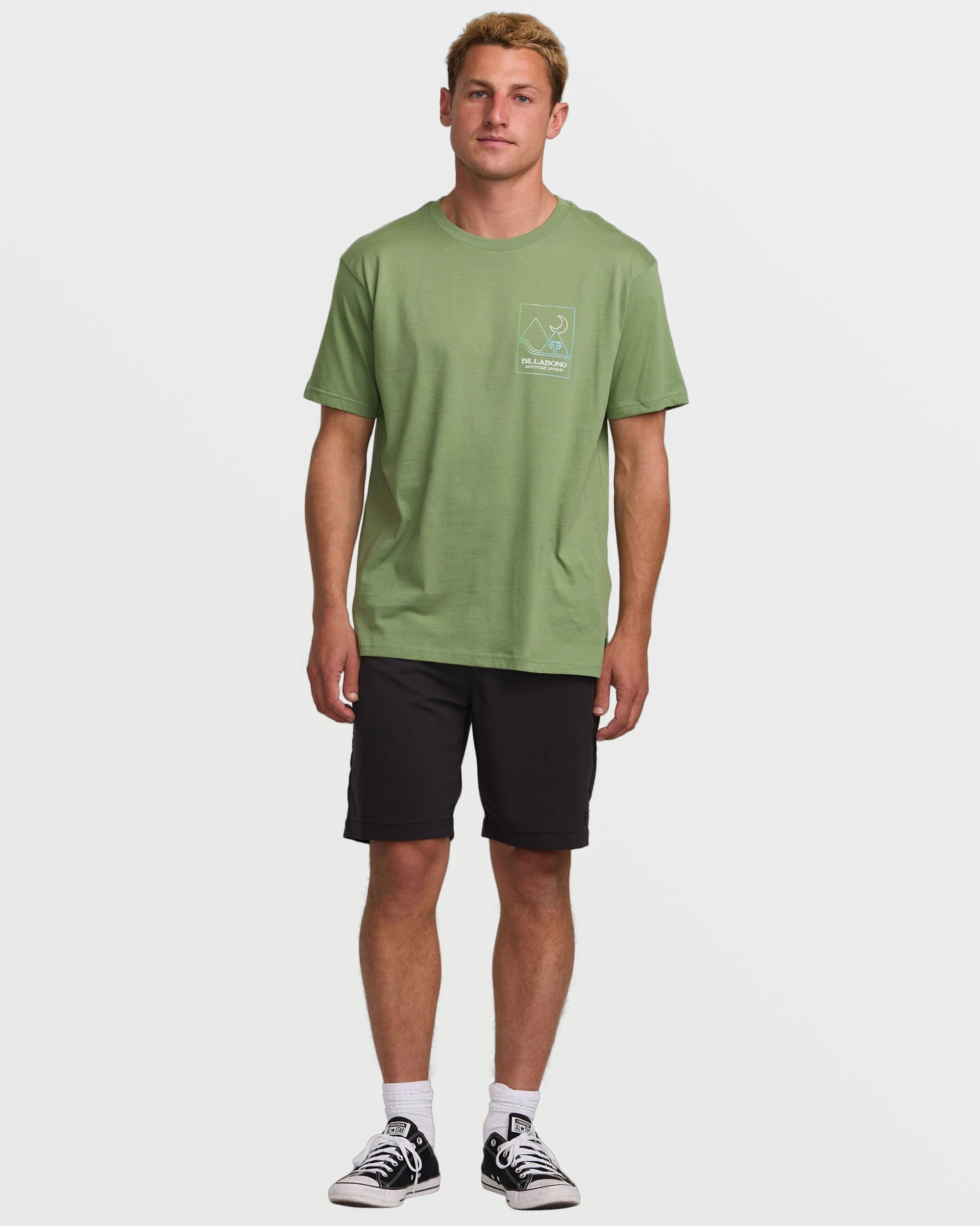 Night Park A/Div Tee - Moss - Image 5