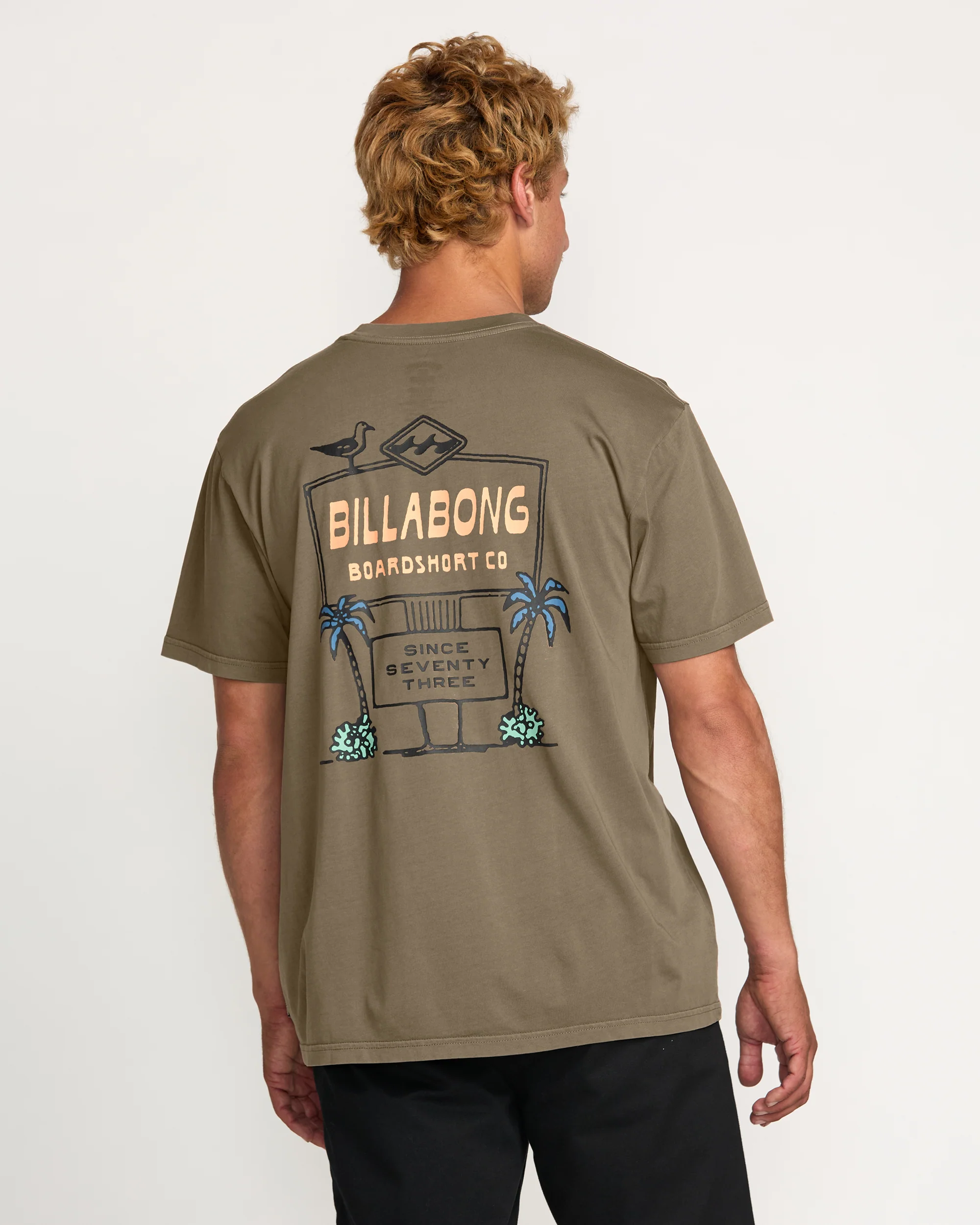 No Vacancy Premium Wave Wash Tee - Brown - Image 2