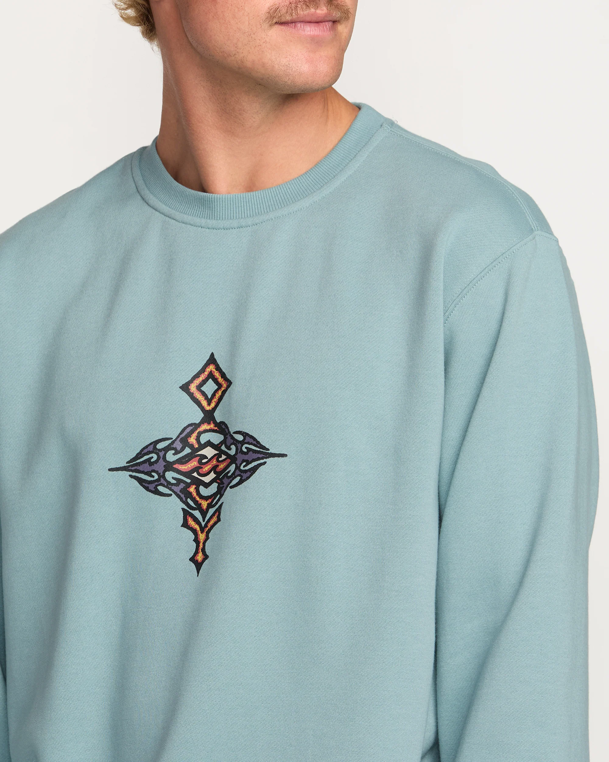 Occy Crew Sweatshirt - Cloud Blue - Image 5