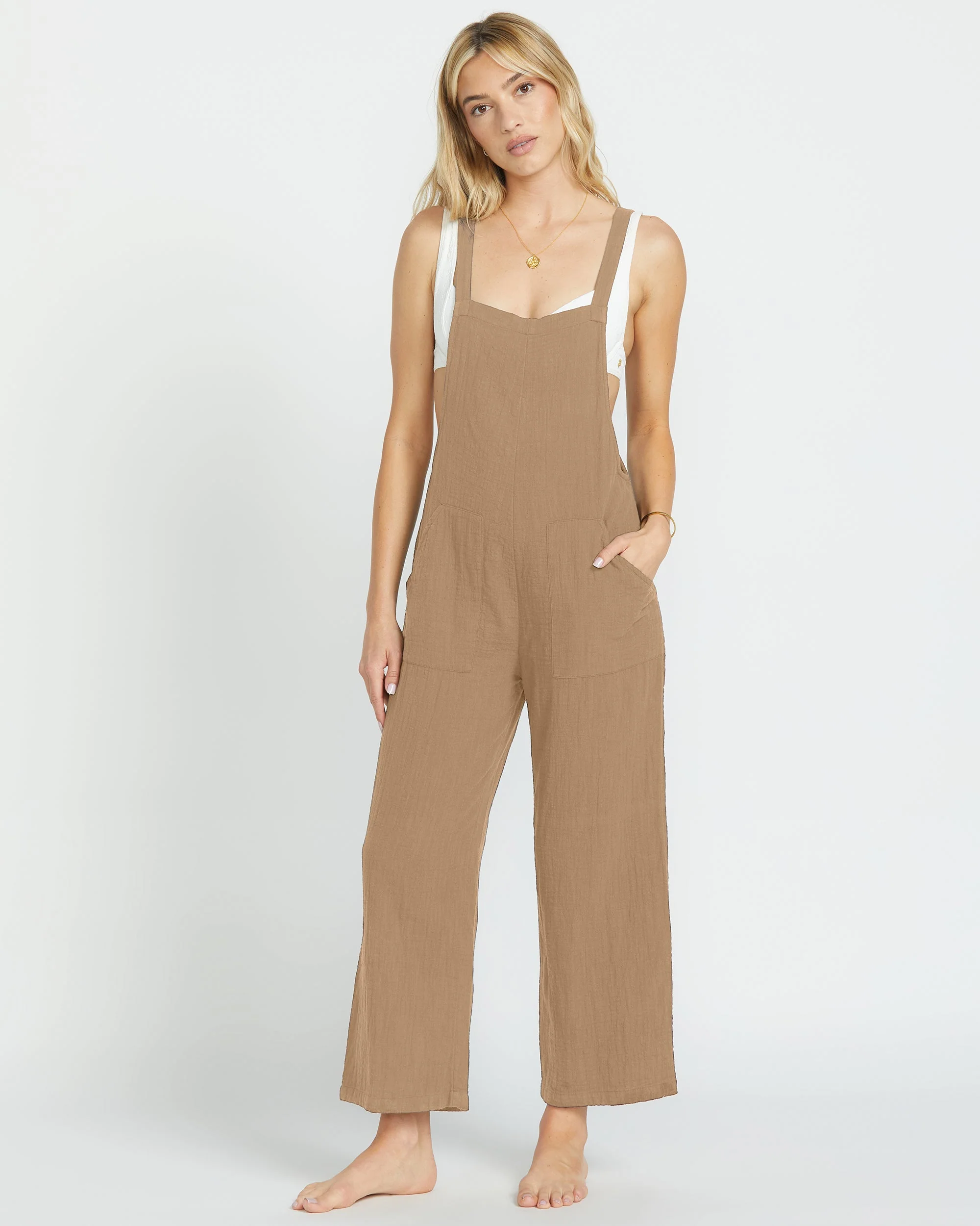 Pacific Time Jumpsuit - Khaki