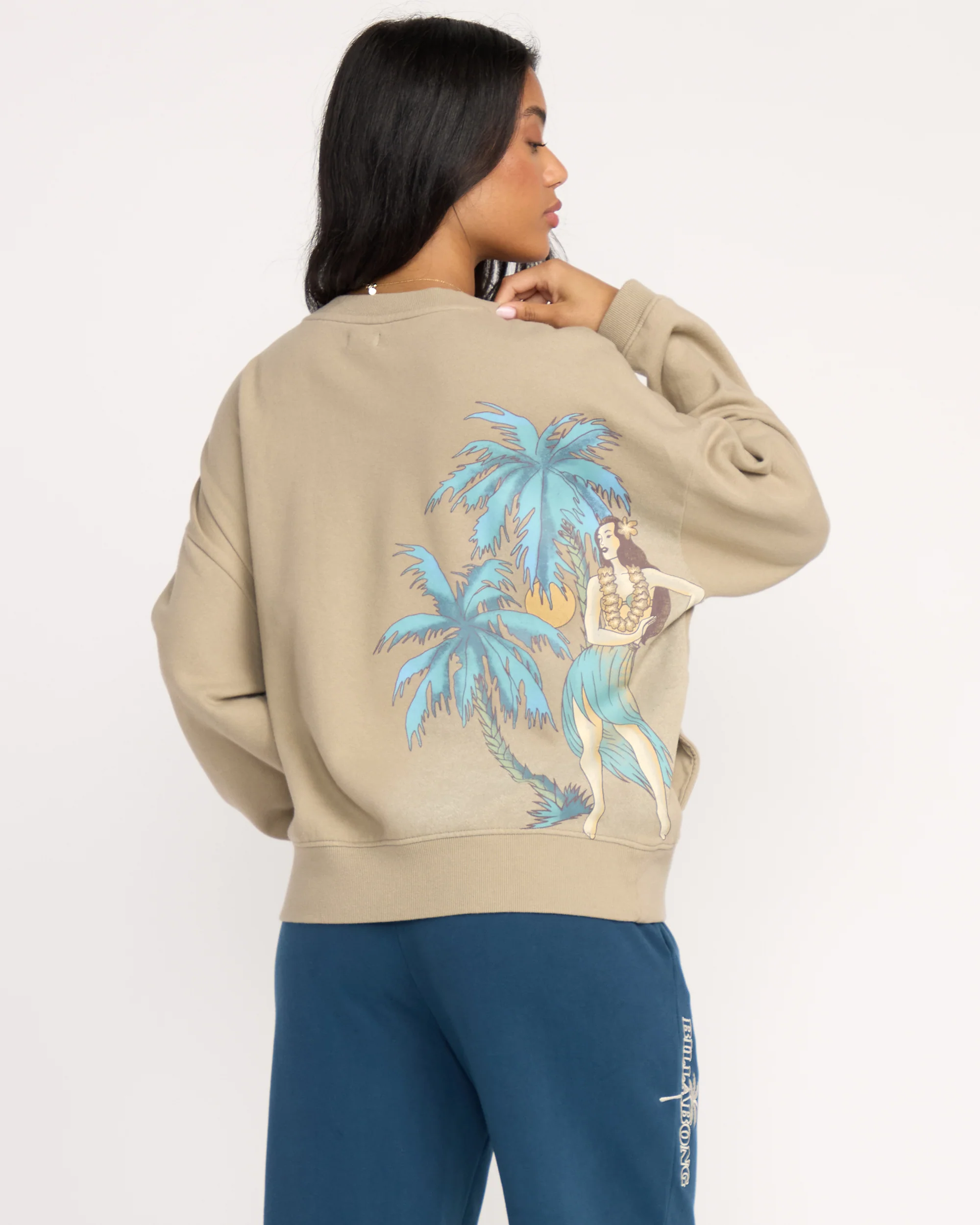 Palmin Camp Crewneck Sweatshirt - Cobblestone - Image 2