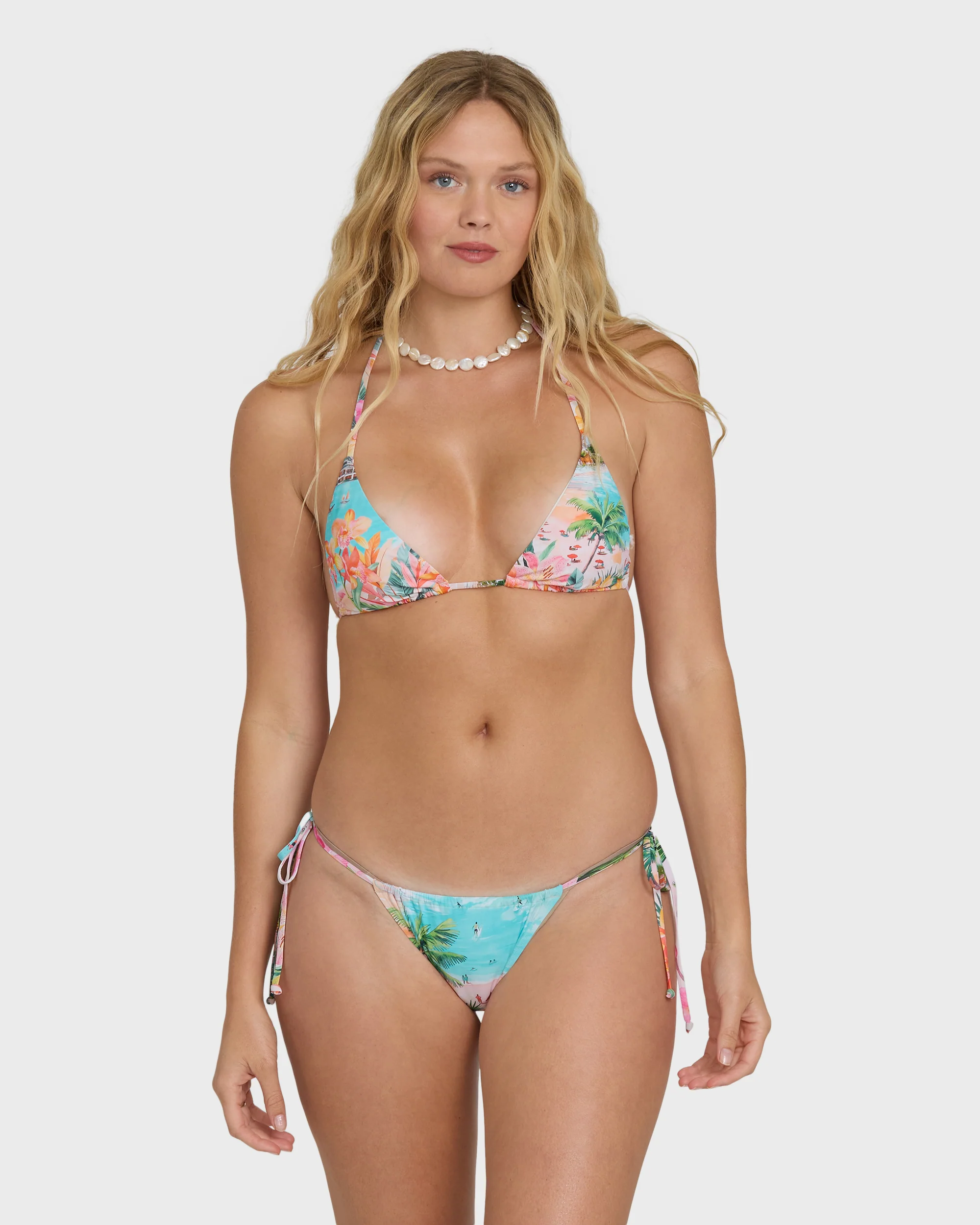 Paradise Sun Low Tide Bikini Bottoms - Ocean Spray - Image 3