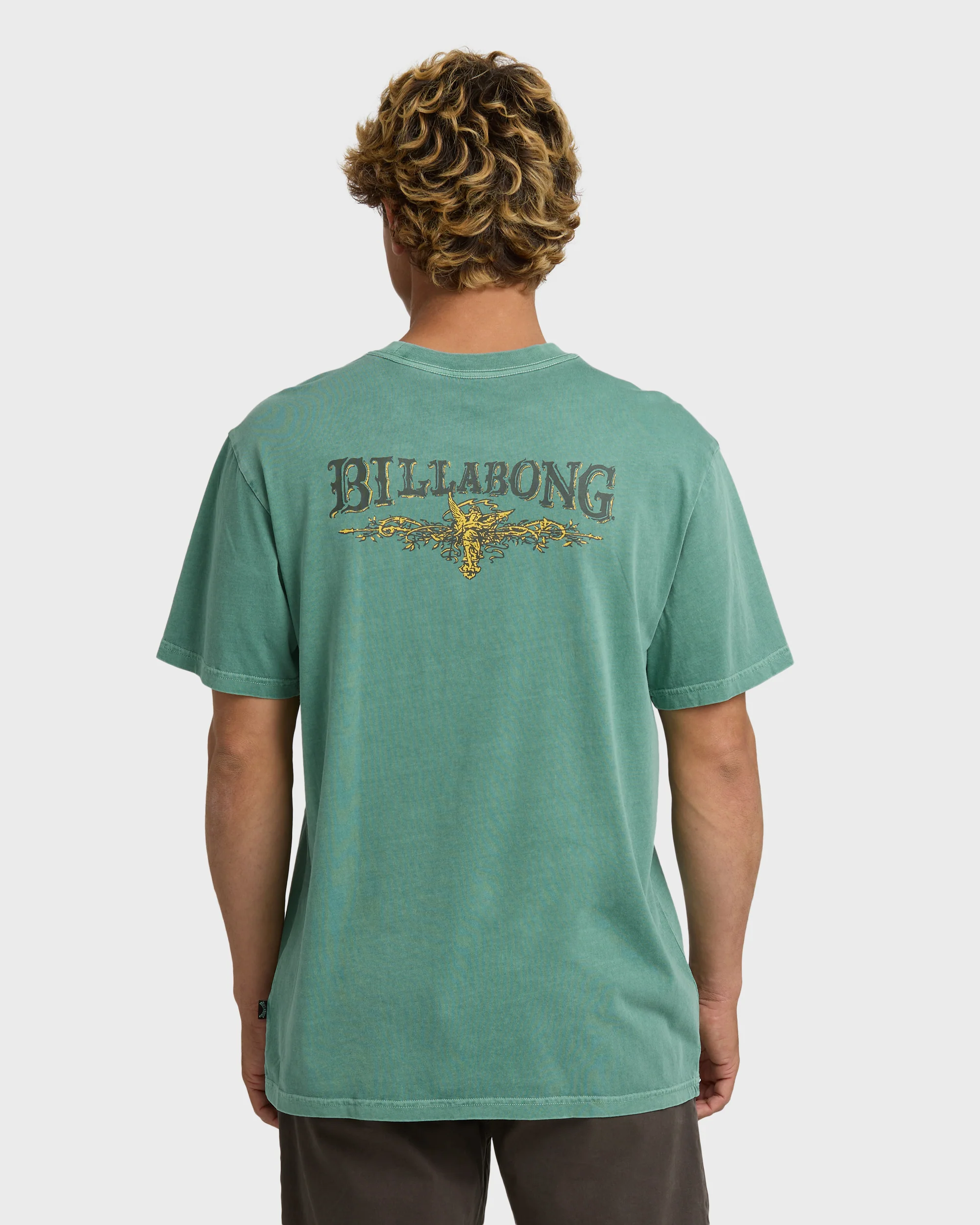 Pure Intentions Wave Washed Premium Short Sleeve T-Shirt - Sea Green - Image 4