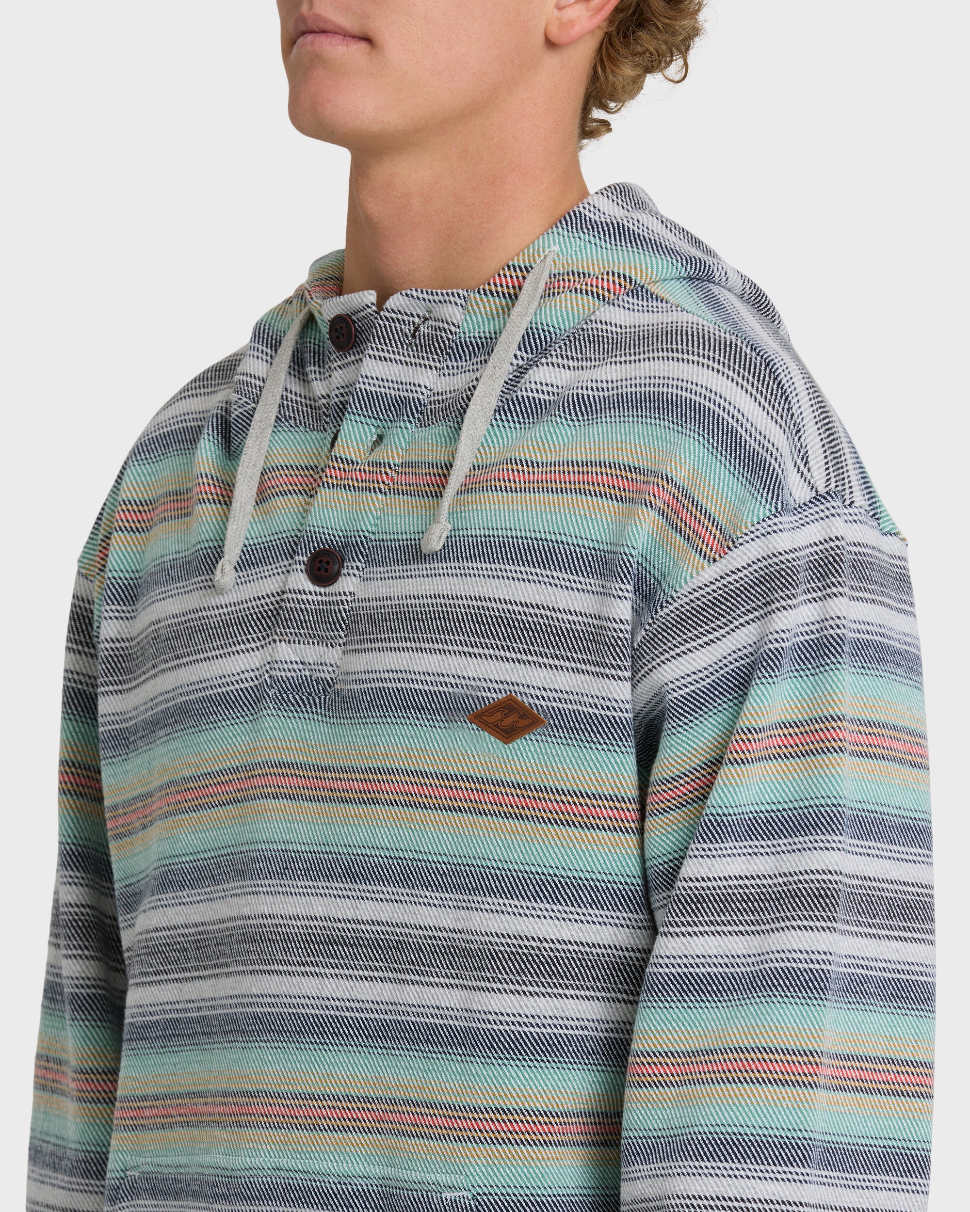 Rancho Pullover YD Pullover Hoodie - Heather Gray - Image 5