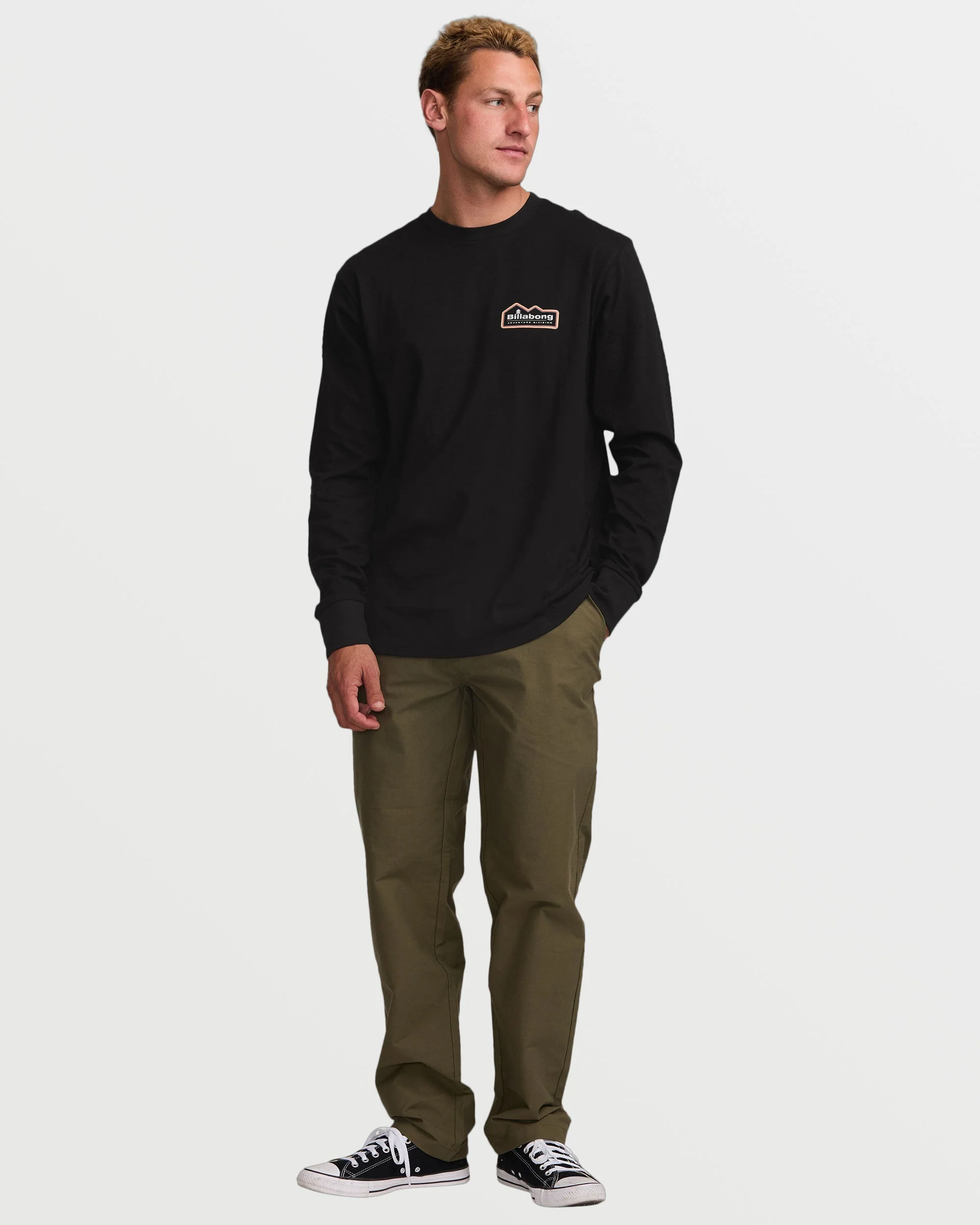 Range A/Div Long Sleeve Tee - Black - Image 5